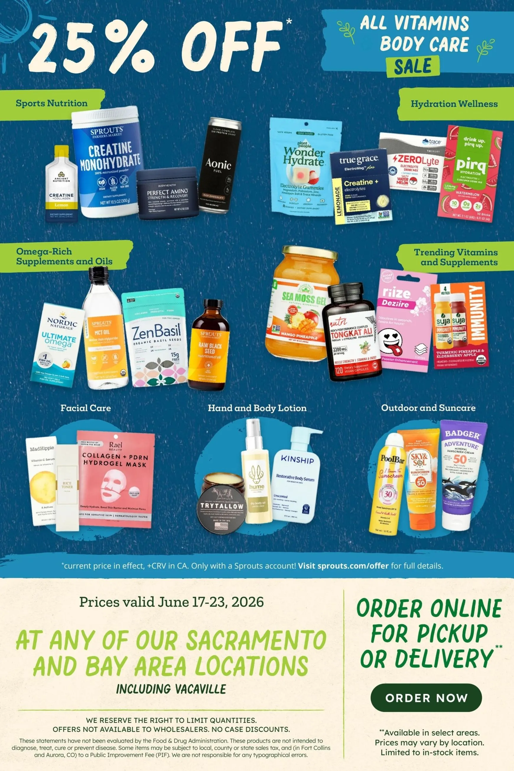 Weekly promotion Sprouts Farmers Market: All Vitamins & Body Care Sale spanning from June 17 to June 23 2024 - Page 12 for Catalogue 365