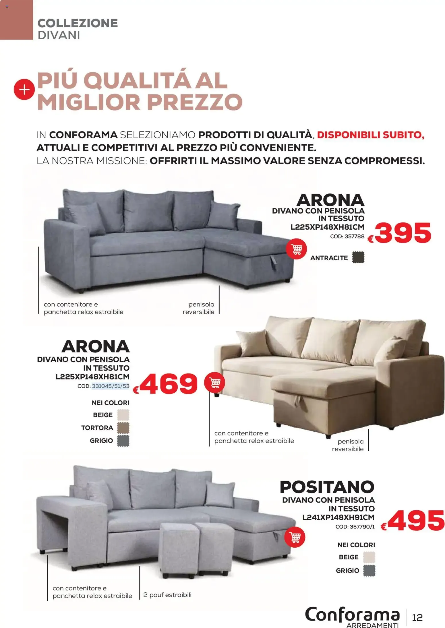 Conforama Arredamenti - Catalogo Primavera/Estate 2026 da 22 giugno a 30 settembre di 2026 - Pagina del volantino 12