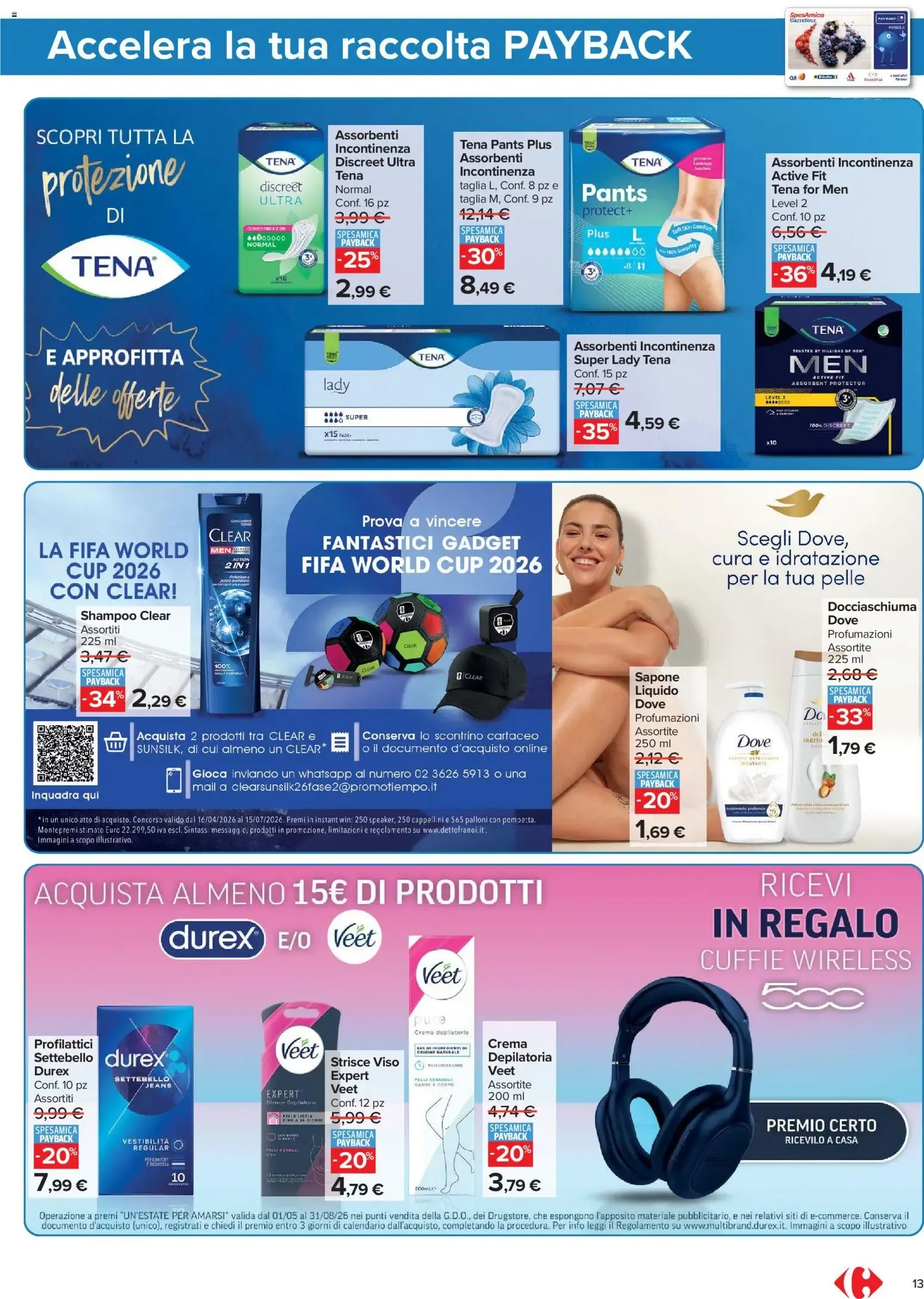 Nuovo Carrefour volantino Market - Punti Sprint Payback dal 16/06/2026 > offerte anteprima 🛍️ da 16 giugno a 29 giugno di 2026 - Pagina del volantino 13