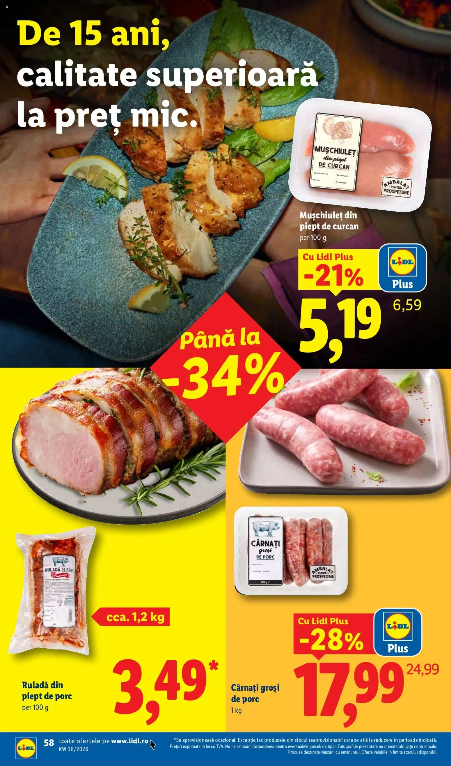 Catalog Ieftin și înainte, și după ziua de salariu. de la 14 septembrie până la 20 septembrie 2026 - Revista Pagina 58