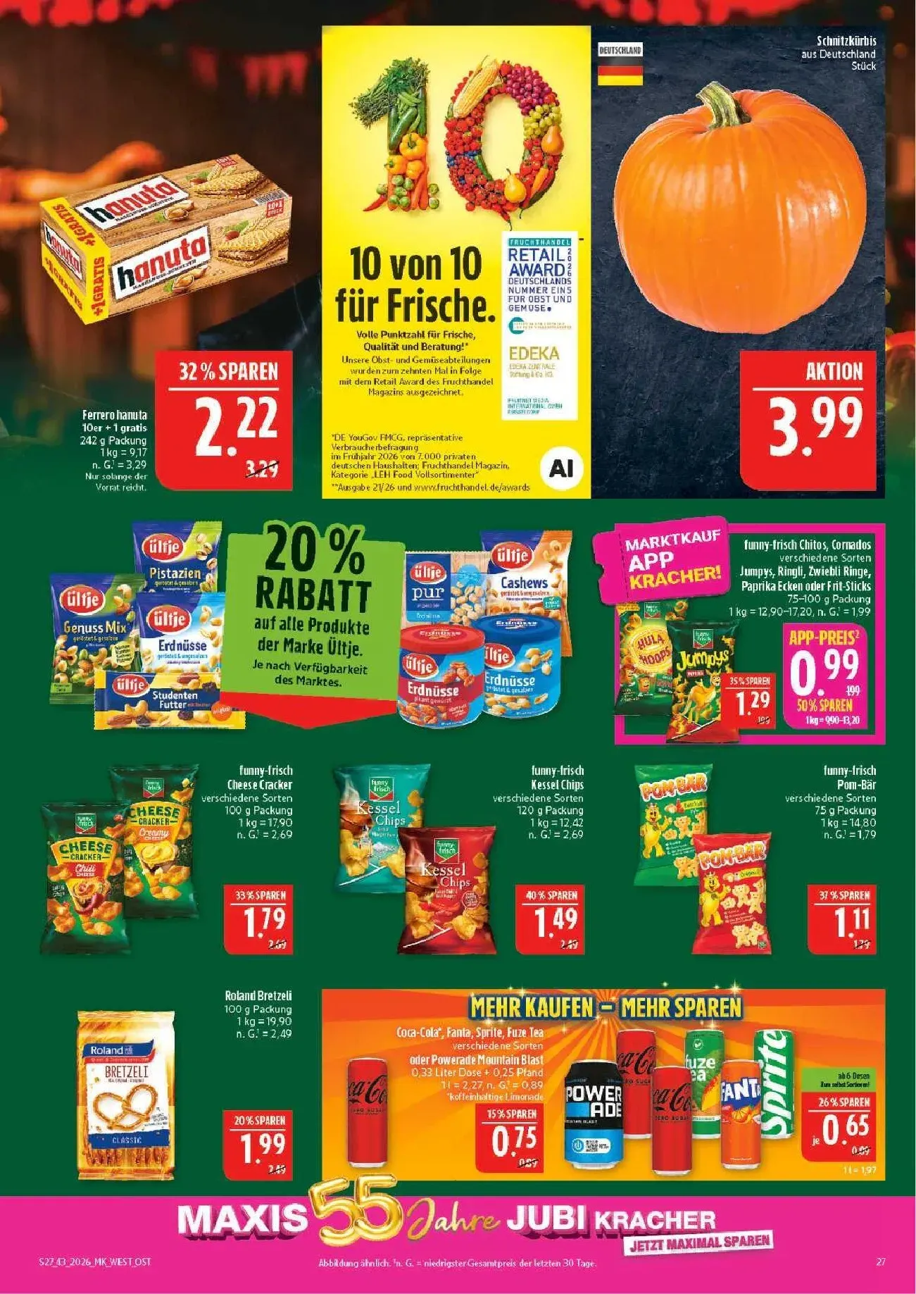 Marktkauf App: Scannen & Clever Sparen von 19. Oktober bis 24. Oktober 2026 - Prospekt seite 27