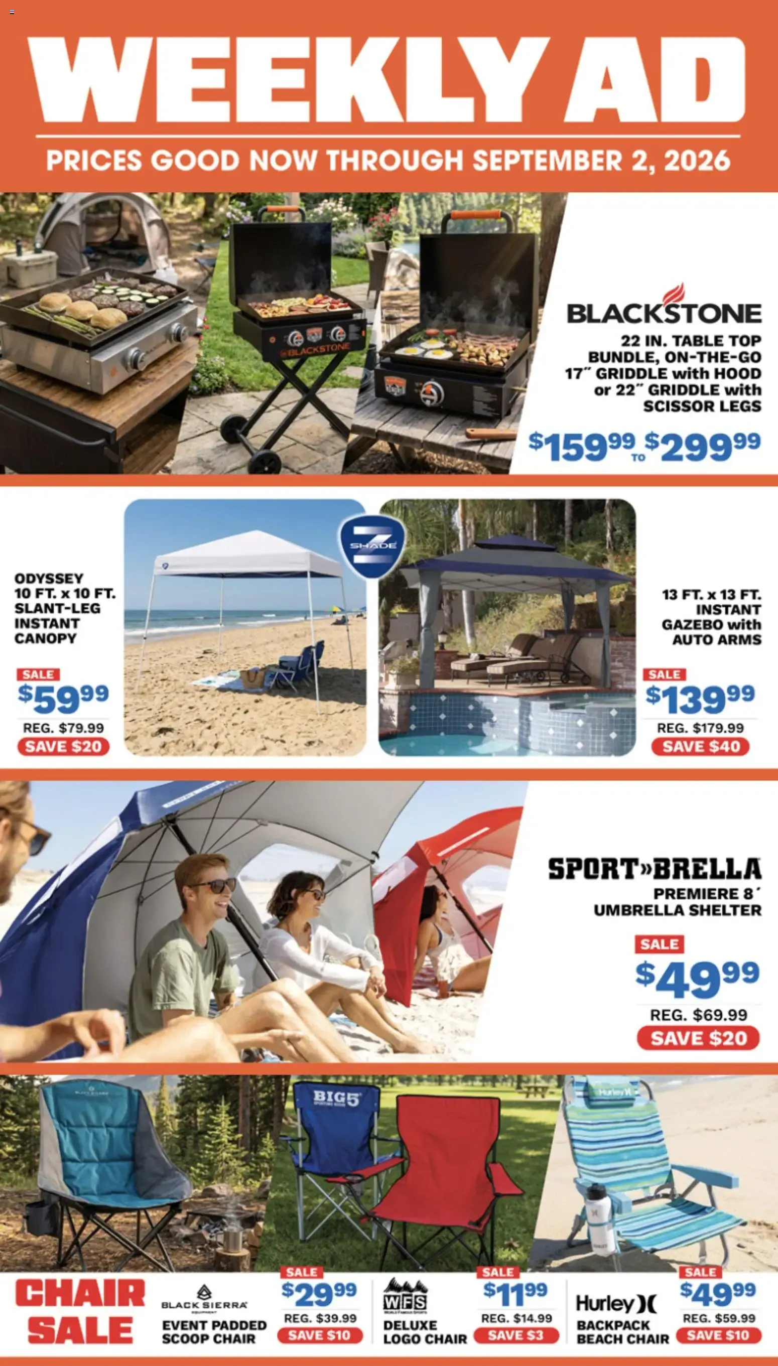 Big 5 Sporting Goods Weekly Ad from 08/21/2026 - Flyer