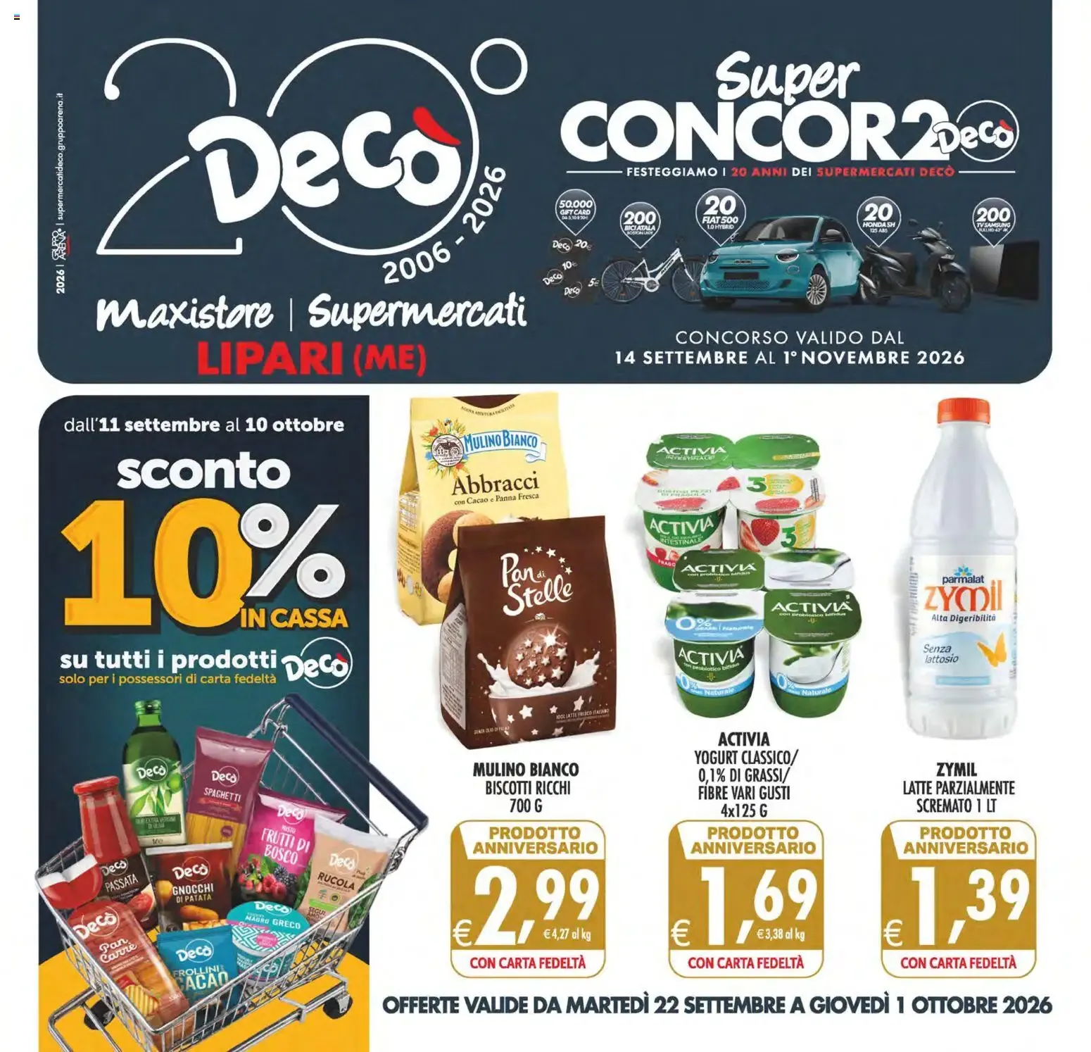 Nuovo Decò volantino Maxistore, Supermercati Lipari dal 22/09/2026 > offerte anteprima 🛍️ da 22 settembre a 1 ottobre di 2026 - Pagina del volantino 1