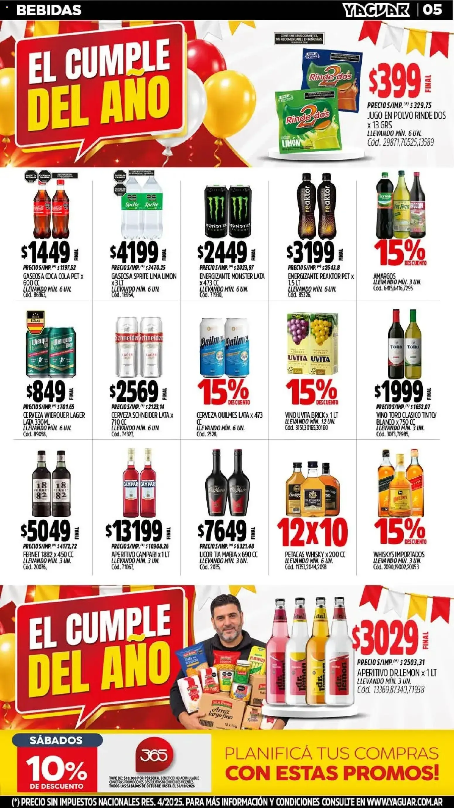 Ofertas de Yaguar - Oferta Semanal Jujuy del 05/10/2026 - 11/10/2026 5 de octubre al 11 de octubre 2026 - Página 3 del catálogo