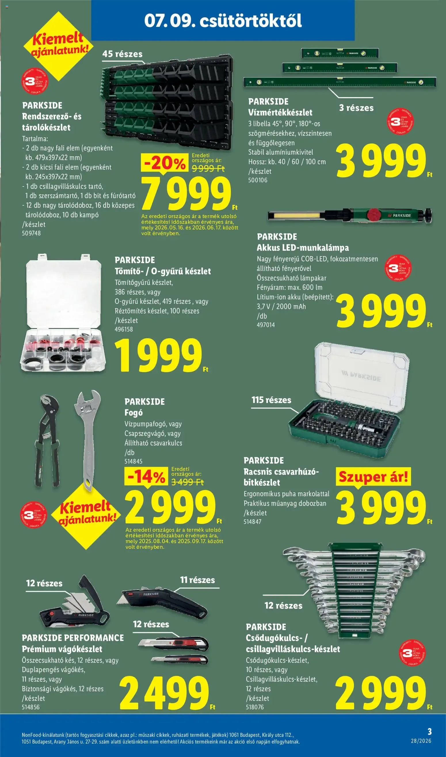 Katalógus Lidl Nonfood kínálatunk - 2026.07.09. -tól/töl > akció, lapozható szórólap 🛍️ július 9.-tól július 15.-ig 2026. - Oldal 3