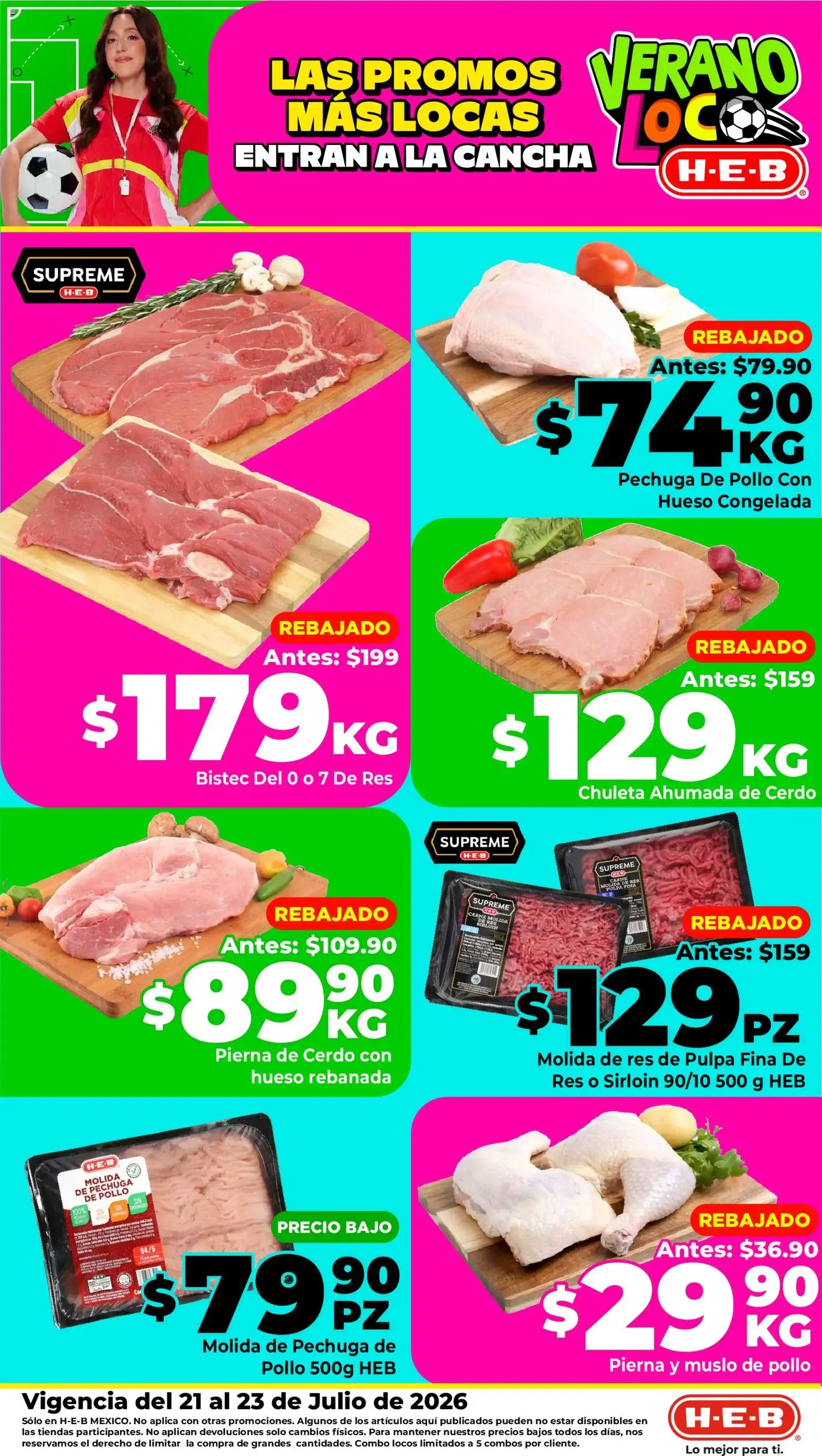 Catálogo de H-E-B folleto Las promos más locas (21/07/2026 - 23/07/2026) - catálogo en línea 21 de julio al 23 de julio 2026 - Pagina 1