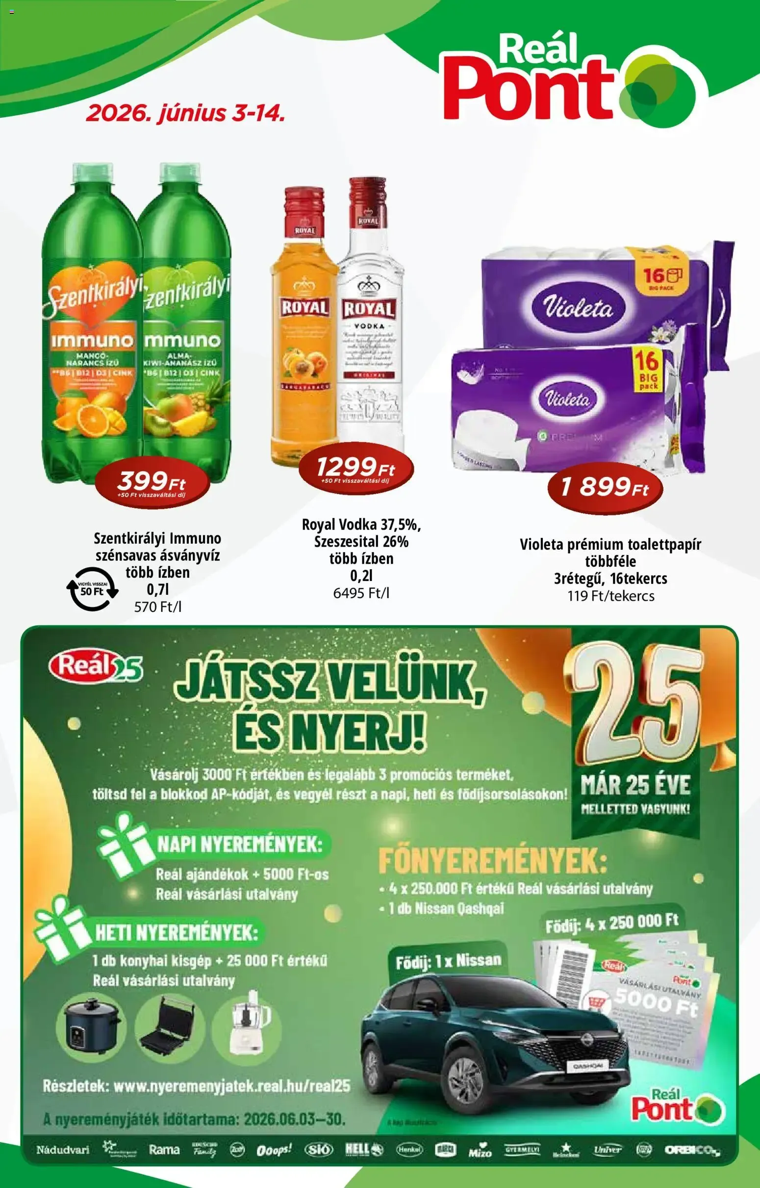 Katalógus Reál Pont akciós újság - 2026.06.03. -tól/töl > akció, lapozható szórólap 🛍️ június 3.-tól június 14.-ig 2026. - Oldal 1