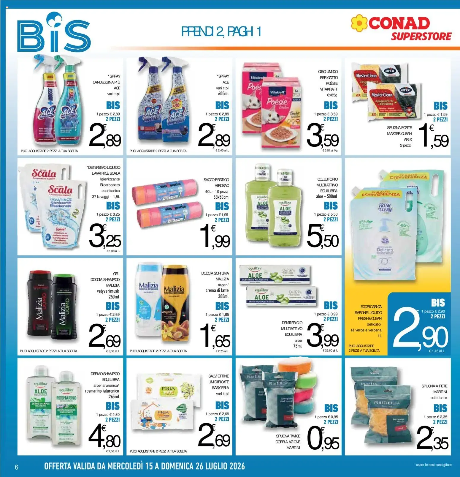 Volantino Conad dal 15/07/2026 > Anteprima da 15 luglio a 26 luglio di 2026 - Pagina del volantino 6