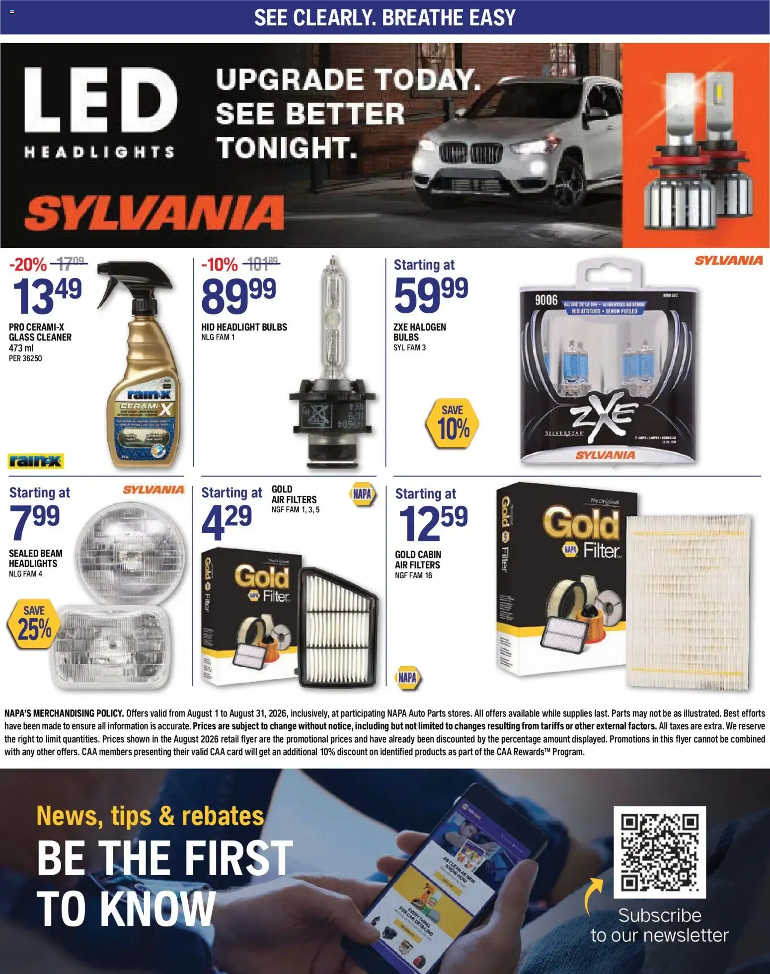 NAPA Auto Parts weekly flyer from Aug 1, 2026 > weekly specials & deals from August 1 to August 31 2026 - flyer page 8