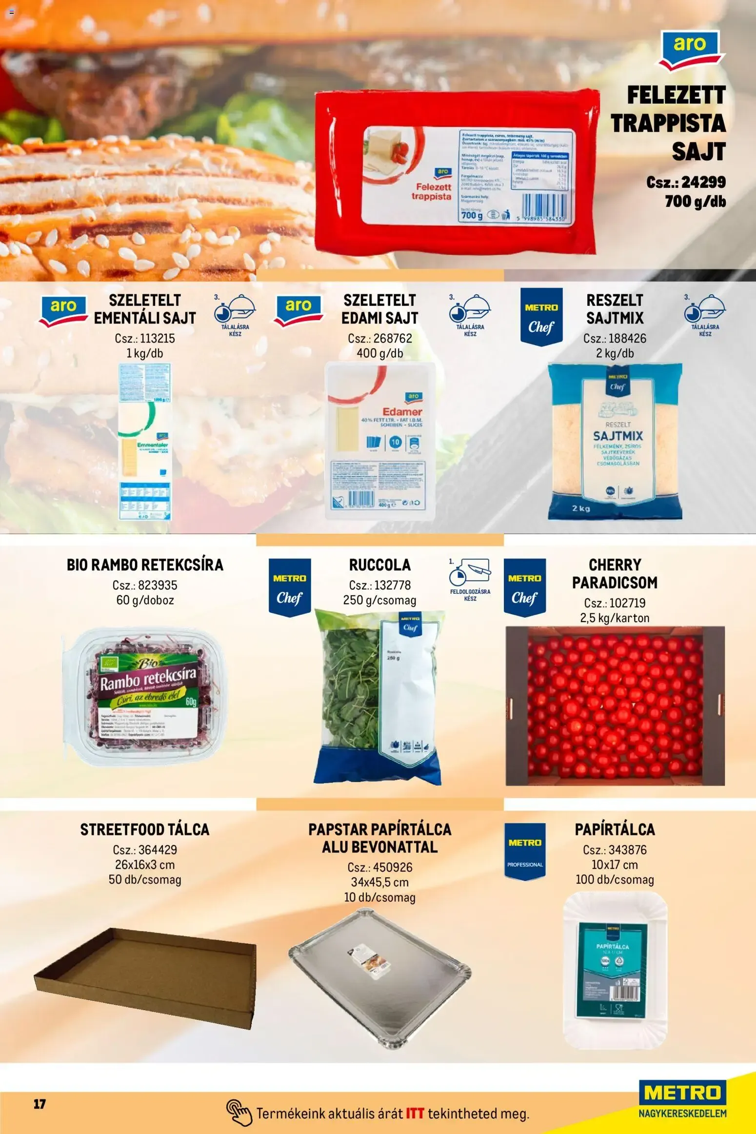 Katalógus Metro Street food megoldások - 2026.04.01. -tól/töl > akció, lapozható szórólap 🛍️ április 1.-tól december 31.-ig 2026. - Oldal 17