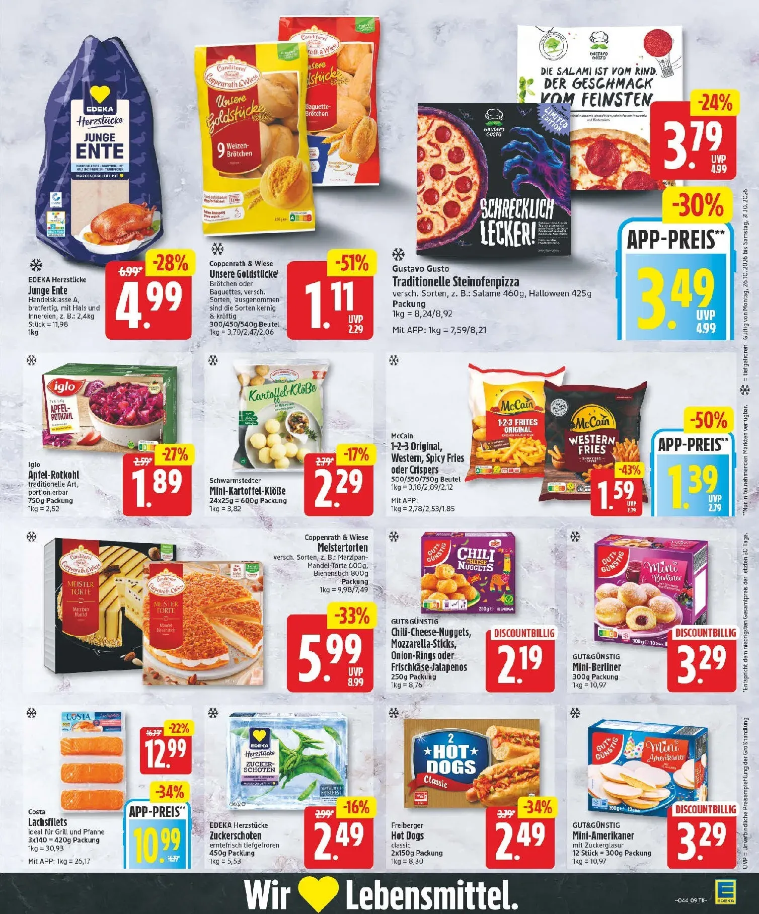 Edeka Prospekt nächste Woche – von Montag 26.10.2026 bis Samstag 31.10.2026 von 26. Oktober bis 31. Oktober 2026 - Prospekt seite 9