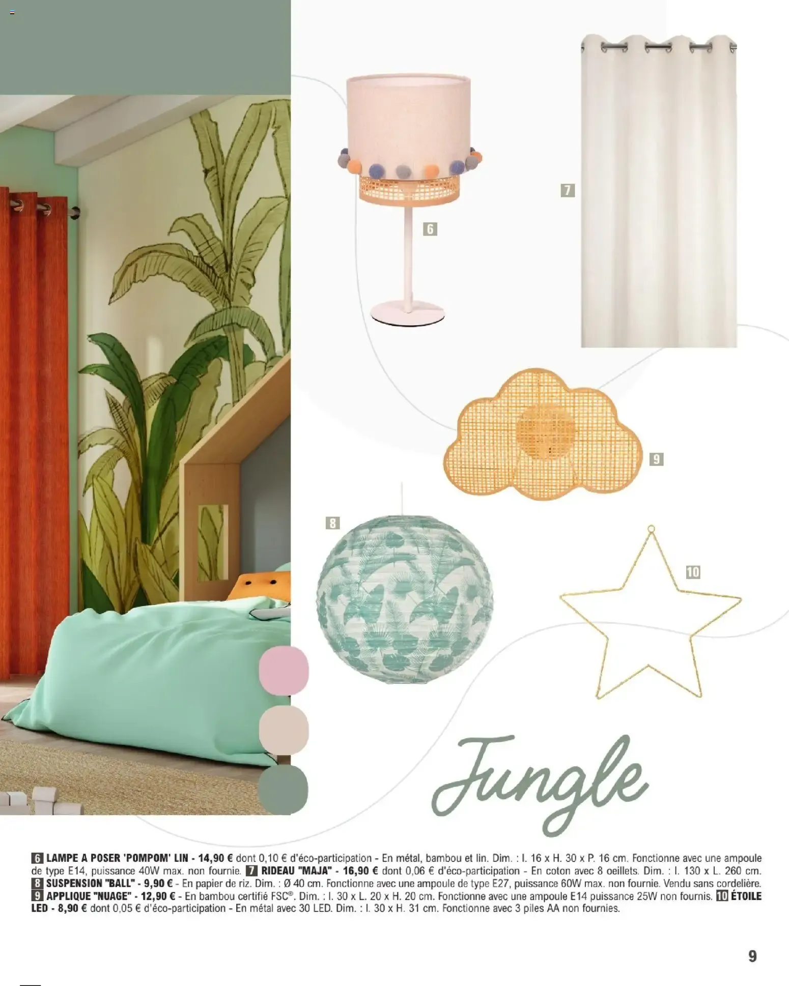 Brico E.Leclerc Guide 2026 Décoration & Luminaire du 20 janvier au 21 février 2026 - Catalogue page 9