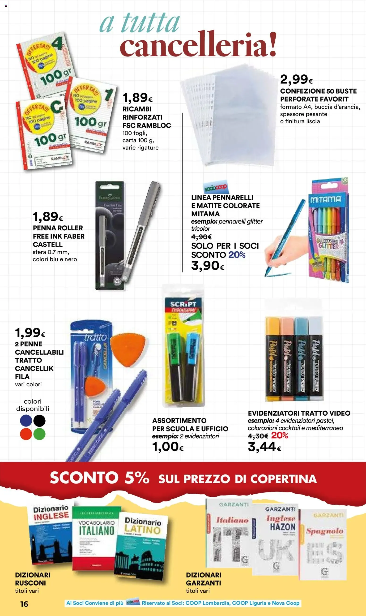 Scuola un rientro alla grande! da 27 agosto a 4 ottobre di 2026 - Pagina del volantino 16