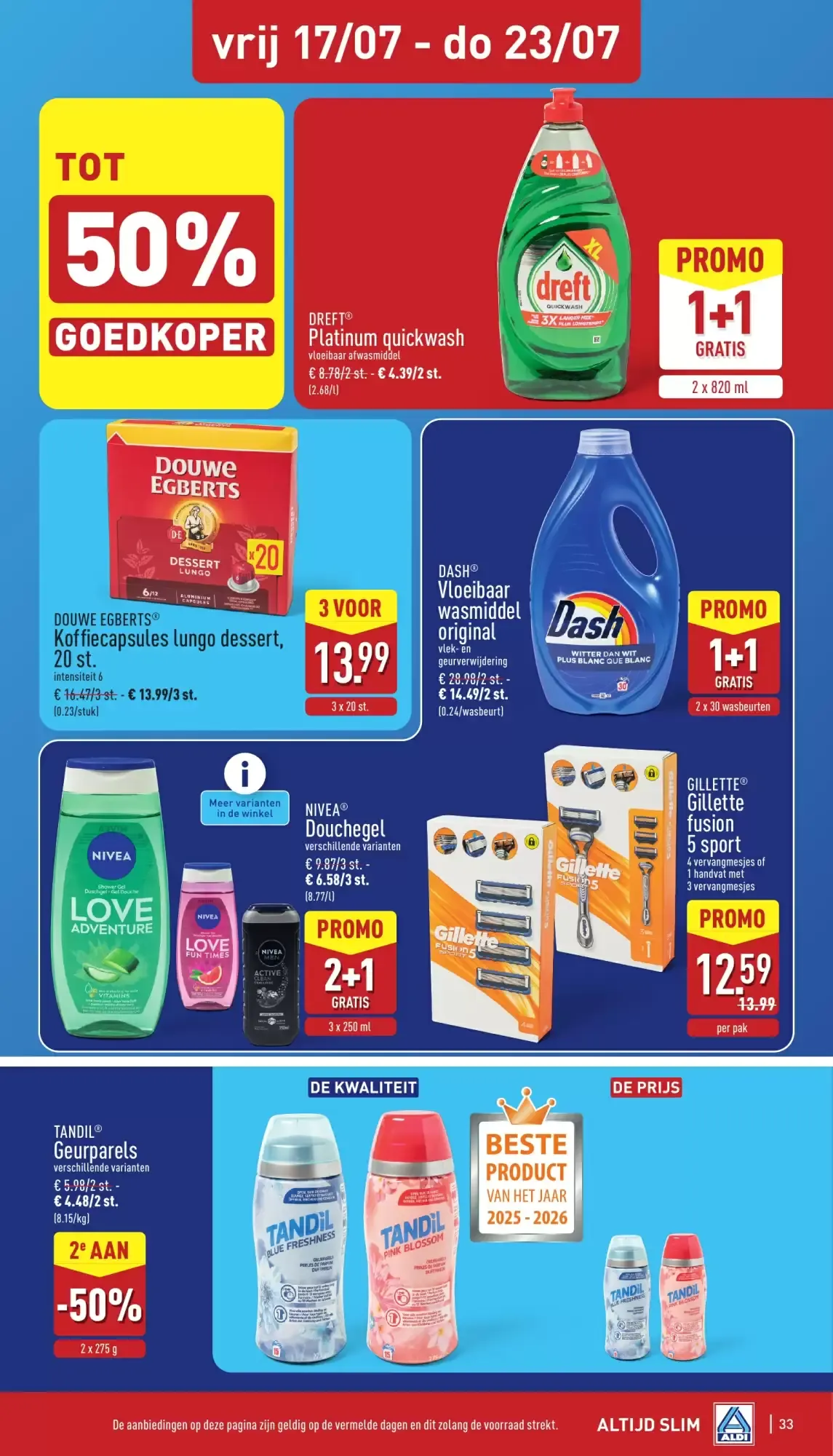ALDI Folder van ma 13/07 t.e.m. zat 18/07 van 13 juli tot 18 juli 2026 - folder pagina 33