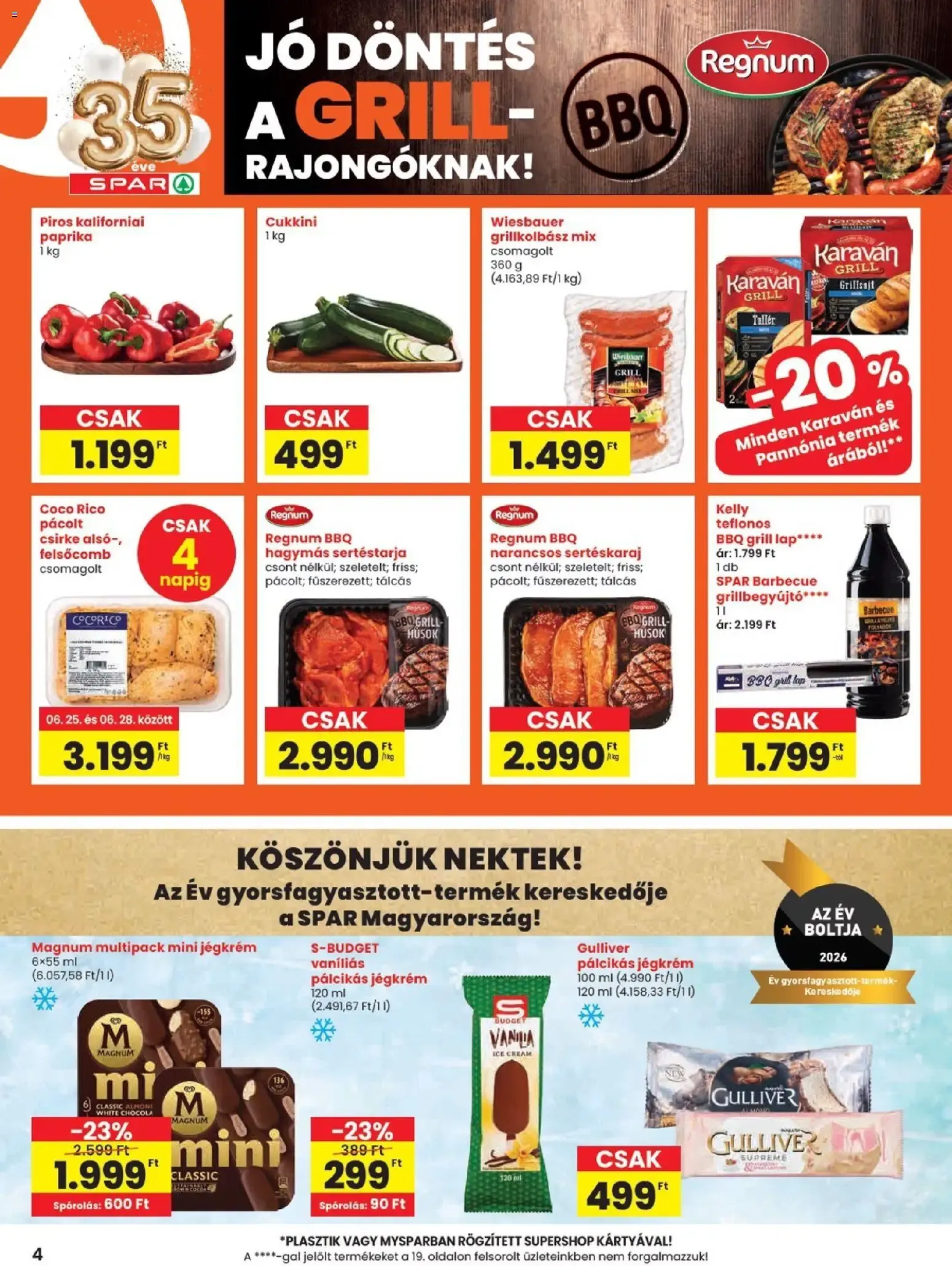 Katalógus Spar Szülinapi akciók és szuper árak! június 25.-tól július 1.-ig 2026. - Oldal 4