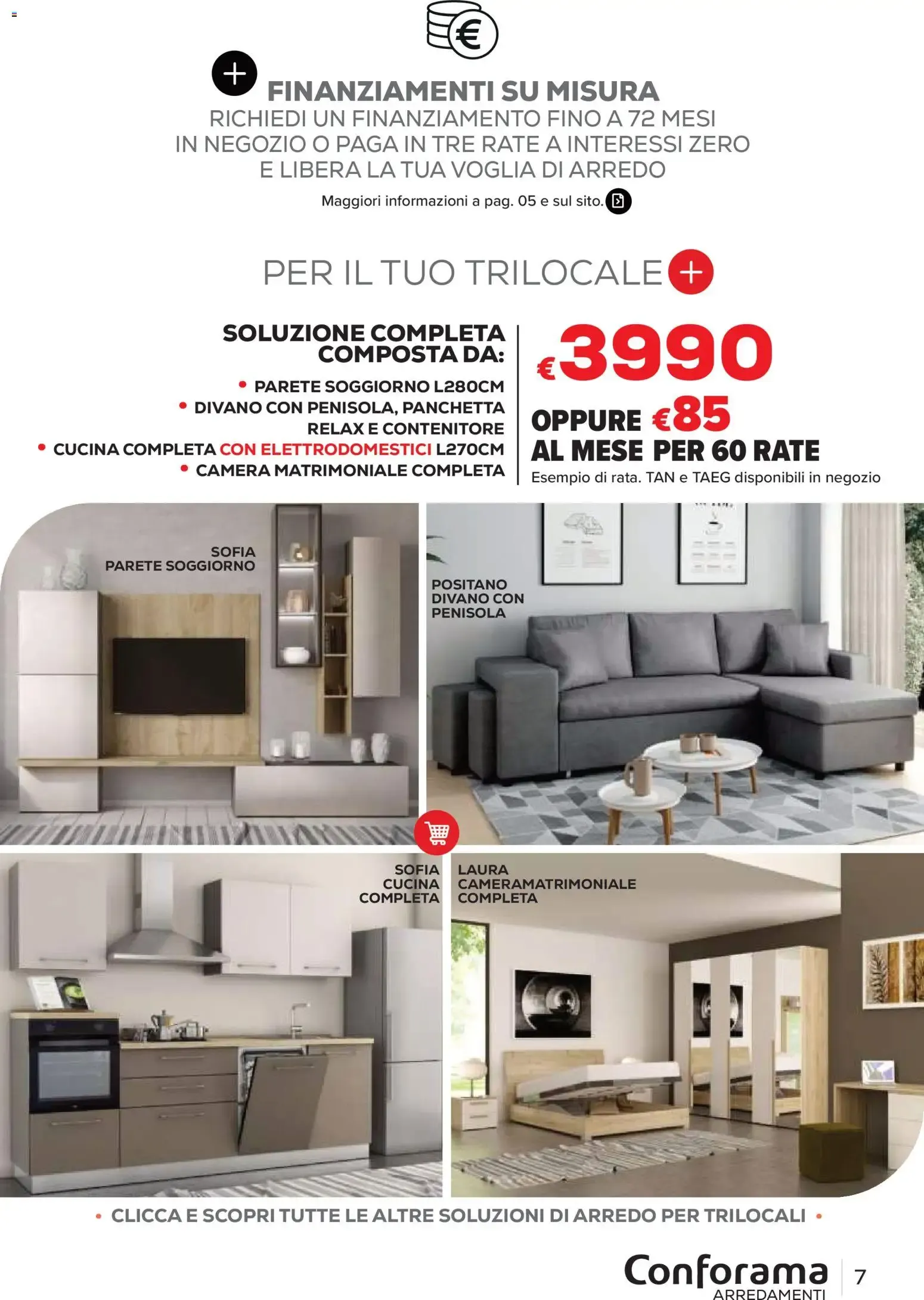 Conforama Arredamenti - Catalogo Primavera/Estate 2026 da 22 giugno a 30 settembre di 2026 - Pagina del volantino 7