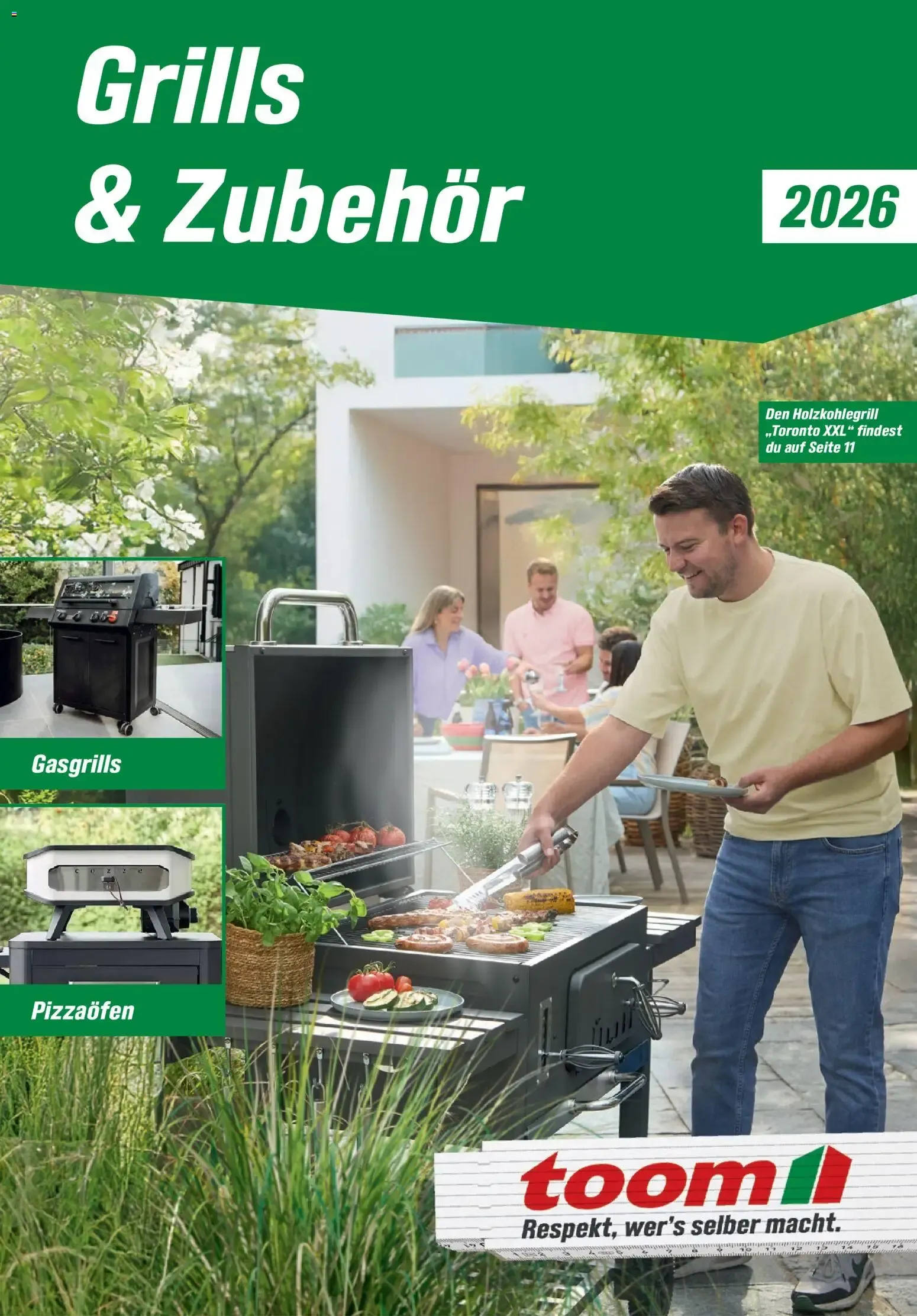 Toom Baumarkt Grills & Zubehör 2026 vom 14.02.2026 – Angebote online von 14. Februar bis 31. Dezember 2026 - Prospekt seite 1