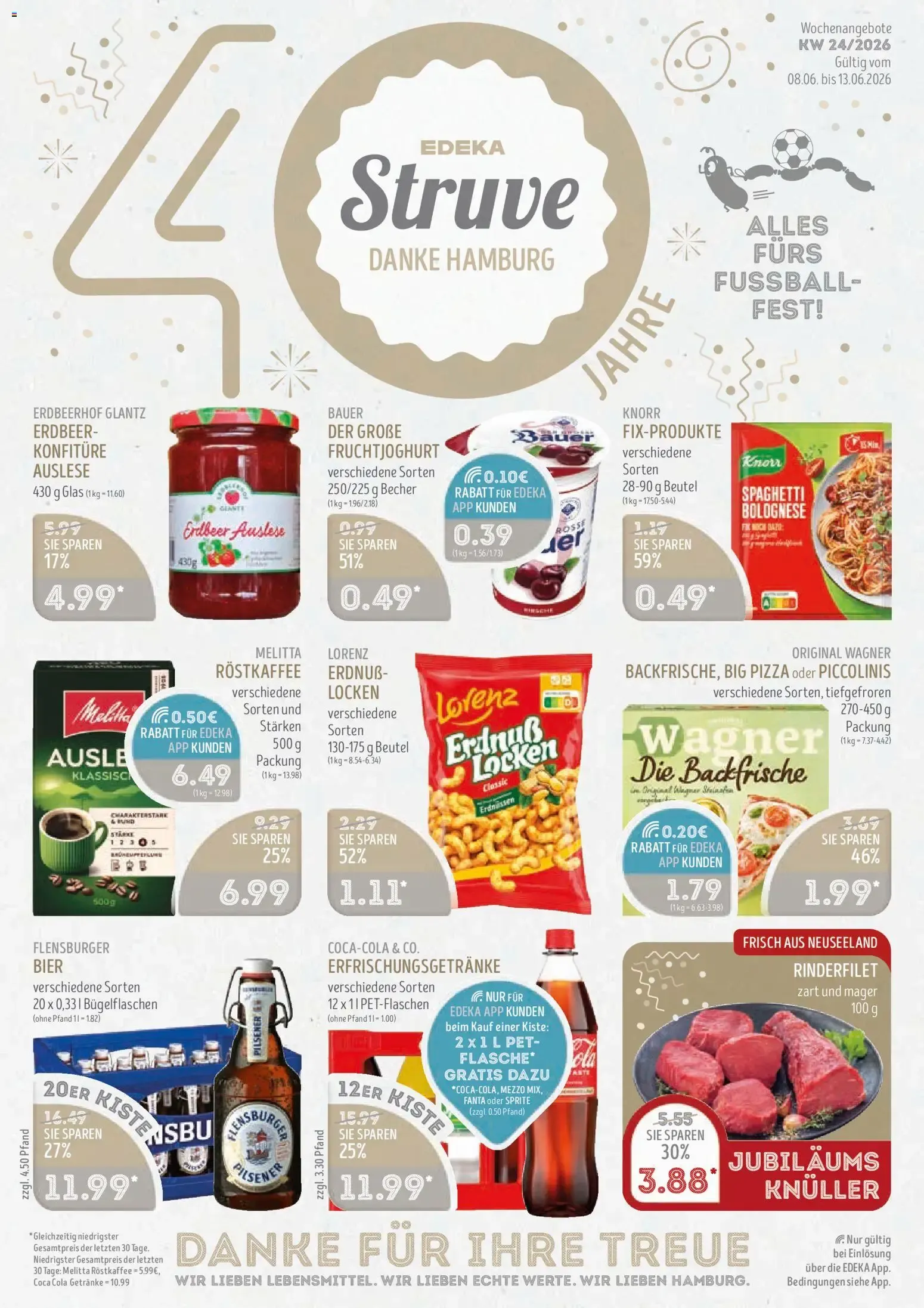 Edeka Struve 40 Jahre Jubiläum: Grober Rummel von 8. Juni bis 13. Juni 2026 - Prospekt seite 3