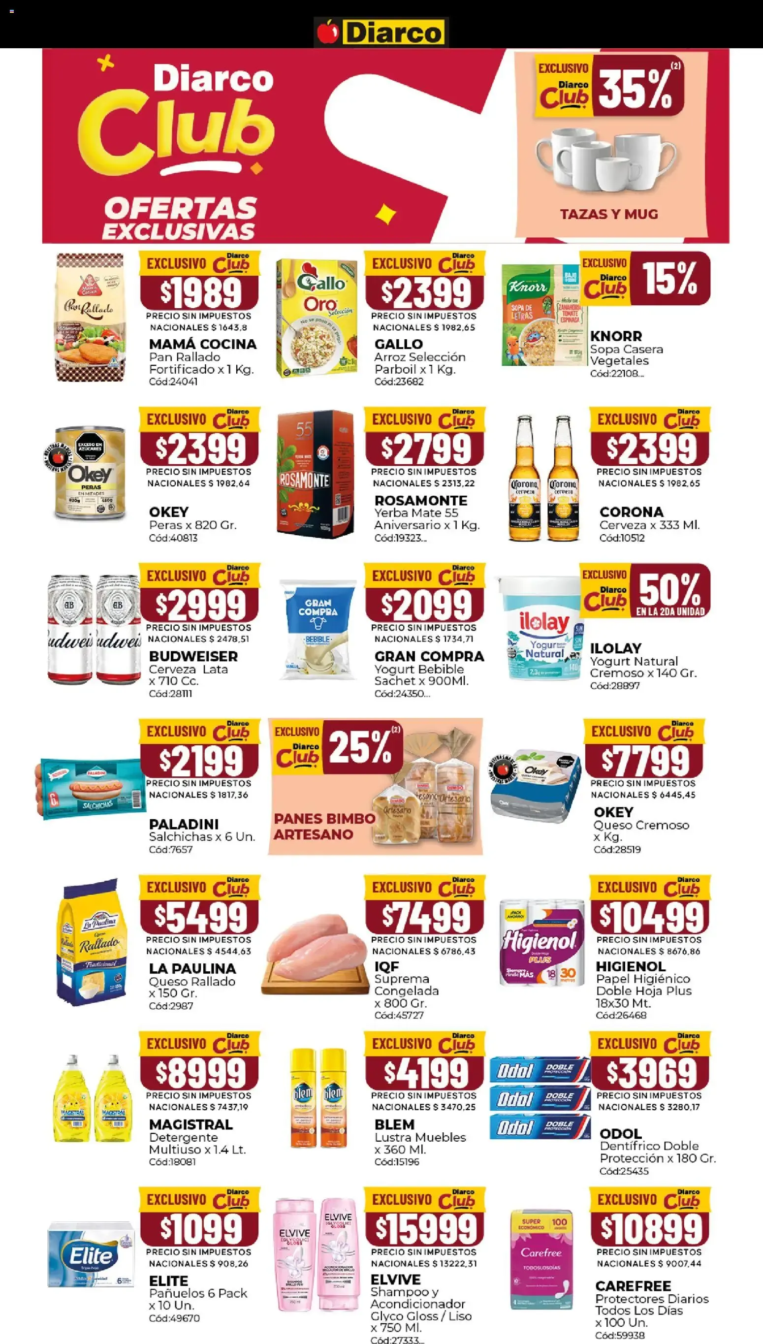 Ofertas de Diarco - ¡TODOS PUEDEN COMPRAR! 3 de agosto al 7 de agosto 2026 - Página 9 del catálogo