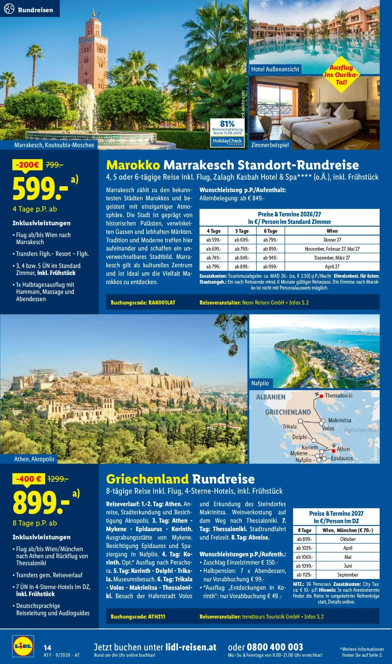 Traumurlaub zum Best-Preis buchen lohnt sich. von 12. September bis 15. Oktober 2026 - Flugblätt seite 14