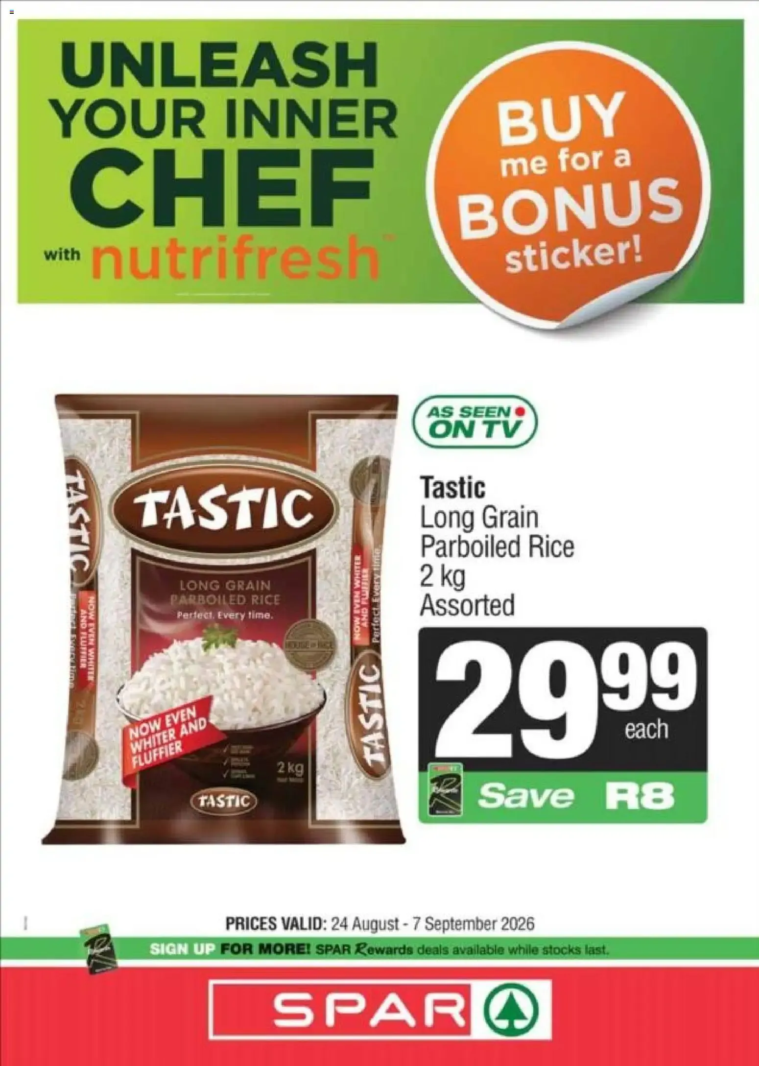 SPAR - Unleash Your Inner Chef with Nutrifresh from 24 August to 7 September 2026 - Catalogue Page 3