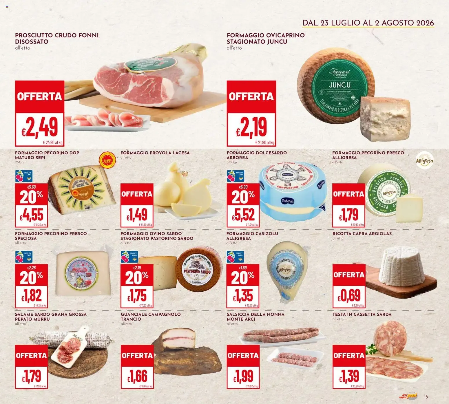 LA SARDEGNA DA GUSTARE da 23 luglio a 2 agosto di 2026 - Pagina del volantino 3
