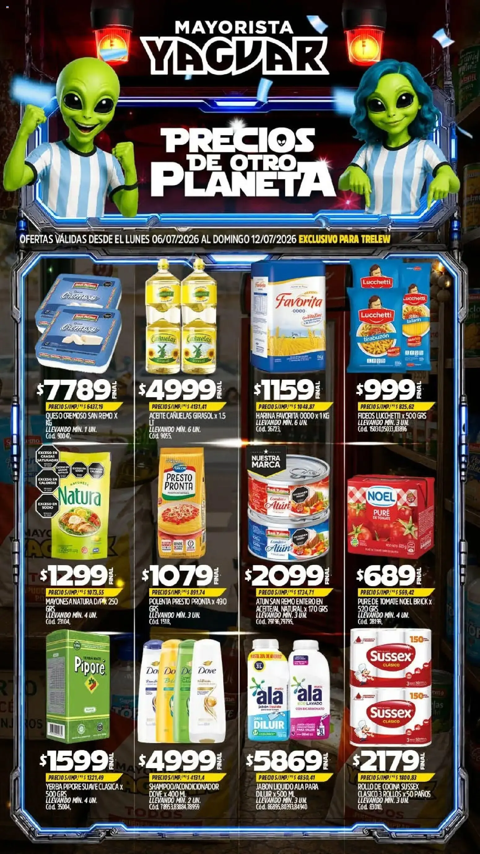 Ofertas de Yaguar - Oferta Semanal Trelew del 06/07/2026 - 12/07/2026 6 de julio al 12 de julio 2026 - Página 1 del catálogo
