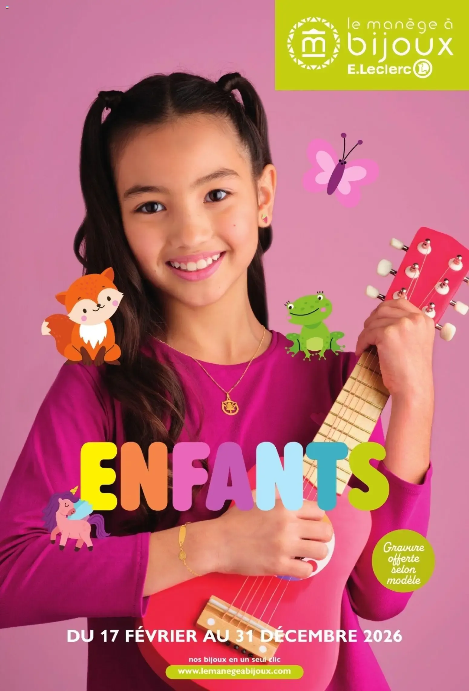 Le Manège à Bijoux E.Leclerc - Enfants du 17 février au 31 décembre 2026 - Catalogue page 1