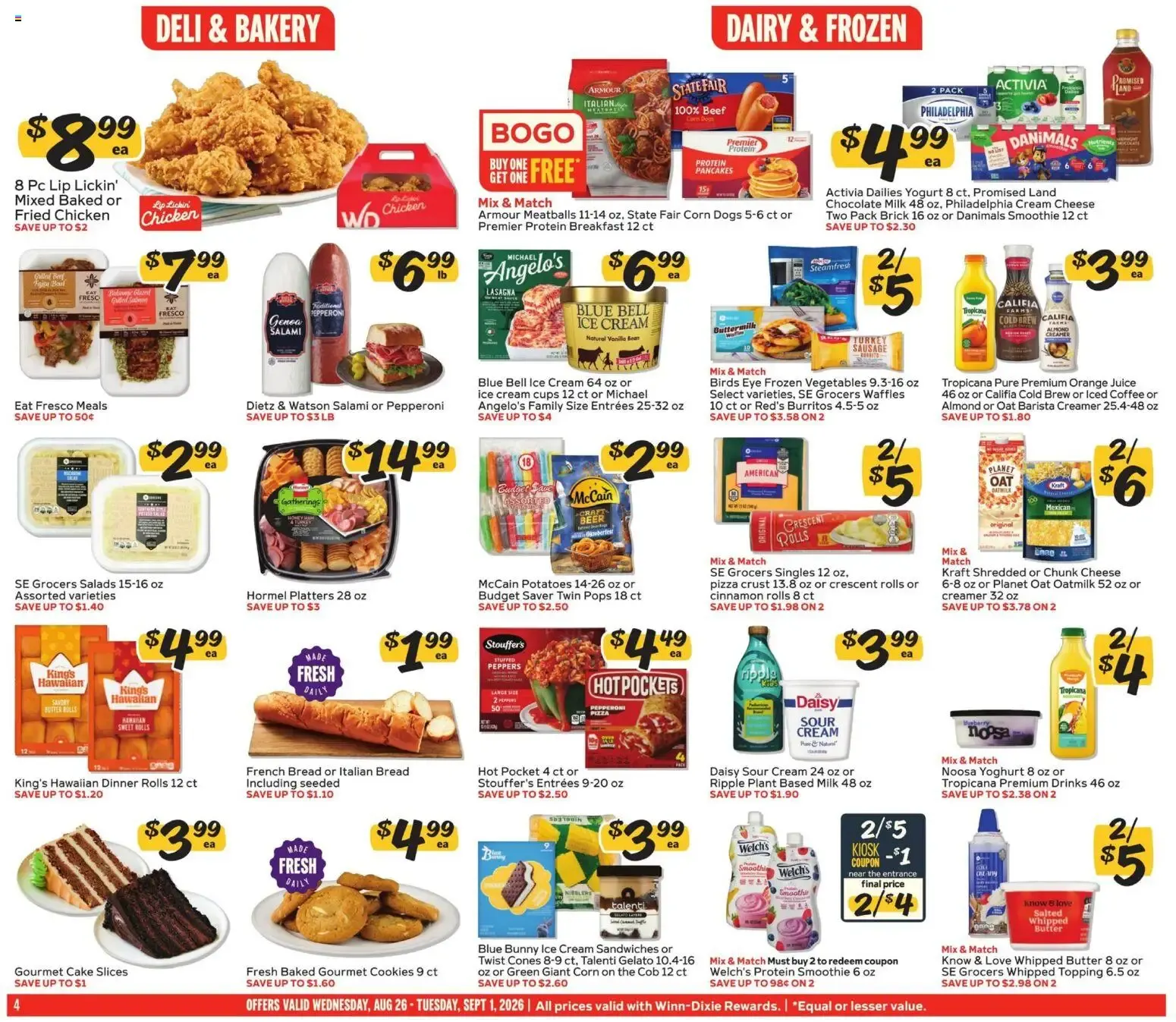 Weekly ad Winn Dixie Weekly Ad (08/26 - 09/01 2026) - Flyer from August 26 to September 1 2026 - Page 4