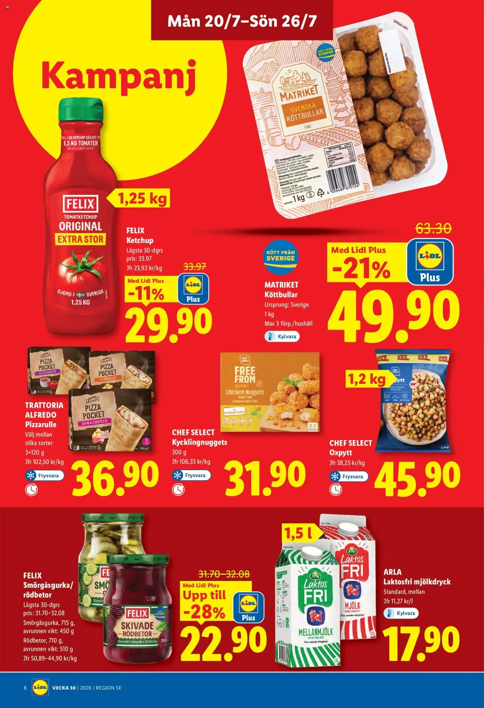 Lidl erbjudanden från 20/07/2026 - 26/07/2026 > Reklamblad nuvarande rabatter från 20 juli till 26 juli 2026 - Reklamblad sidor 8