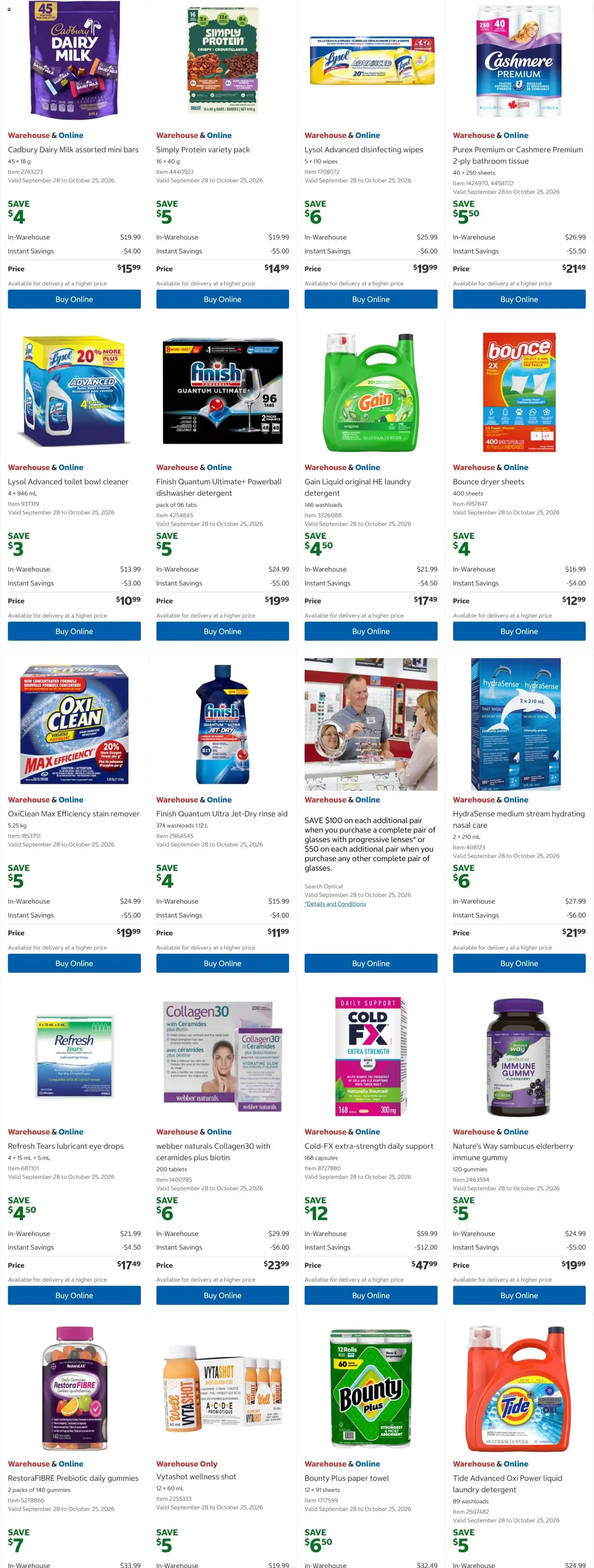 Costco weekly flyer from Oct 12, 2026 > weekly specials & deals from October 12 to October 25 2026 - flyer page 4