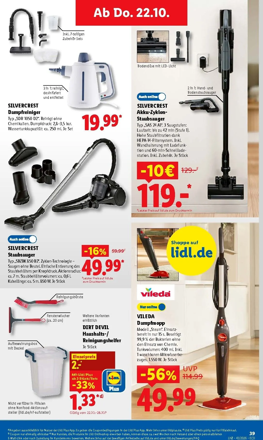Lidl Prospekt nächste Woche – von Montag 19.10.2026 bis Samstag 24.10.2026 von 19. Oktober bis 24. Oktober 2026 - Prospekt seite 60