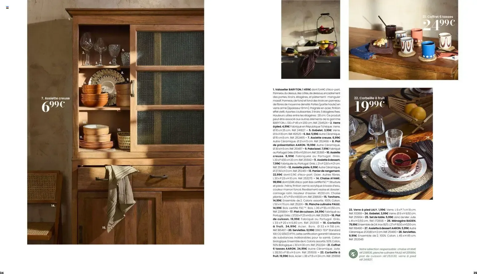 Maisons du Monde - Itinéraire Estival Collection Printemps - Été 2026 du 16 février au 1 septembre 2026 - Catalogue page 18