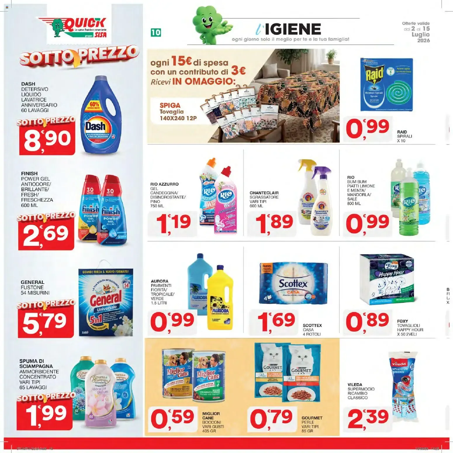 Nuovo SISA volantino Quick dal 02/07/2026 > offerte anteprima 🛍️ da 2 luglio a 15 luglio di 2026 - Pagina del volantino 10
