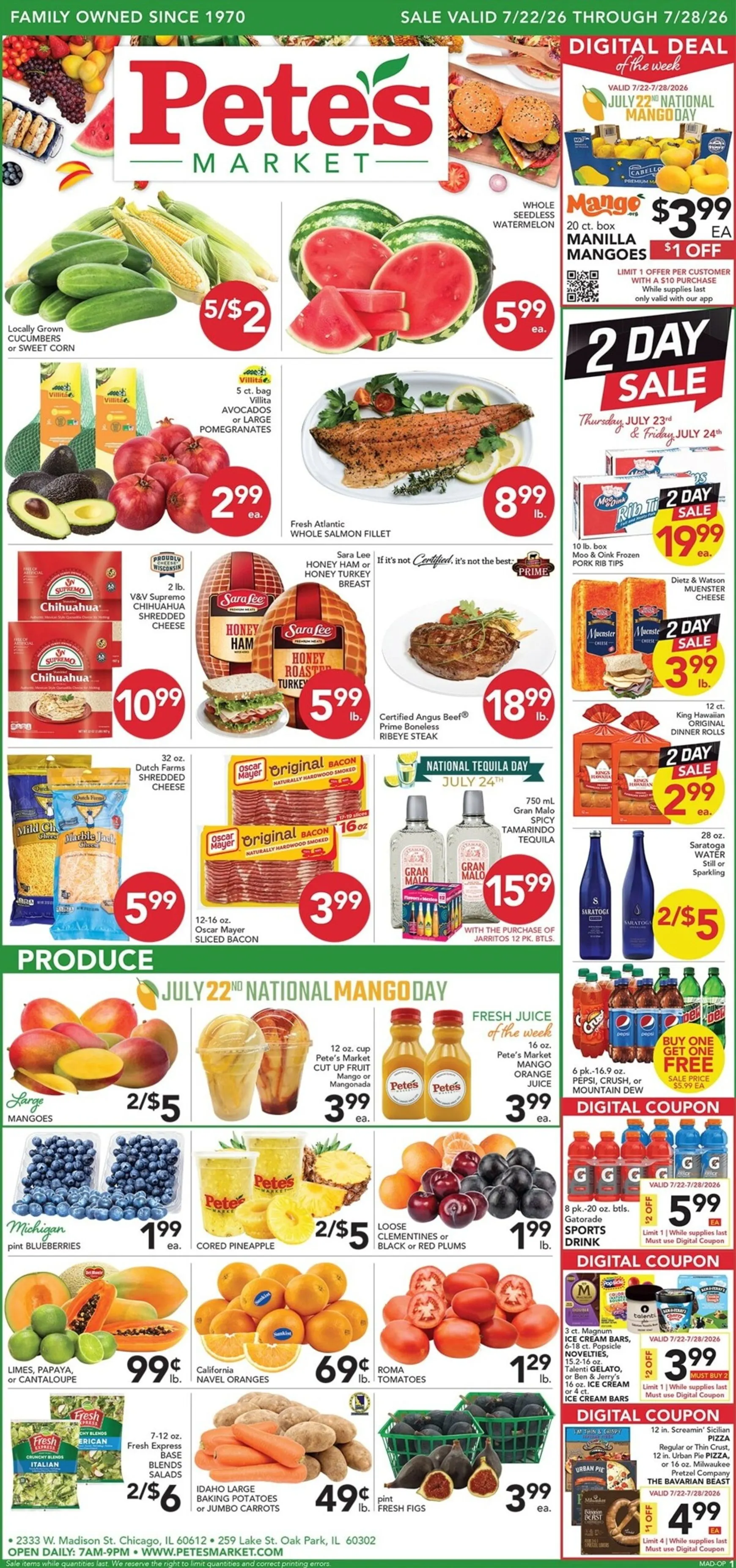 Weekly ad Current Pete's Fresh Market - Madison & Western leaflet valid from Wednesday 07/22/2026 to Tuesday 07/28/2026 from July 22 to July 28 2026 - Page 1