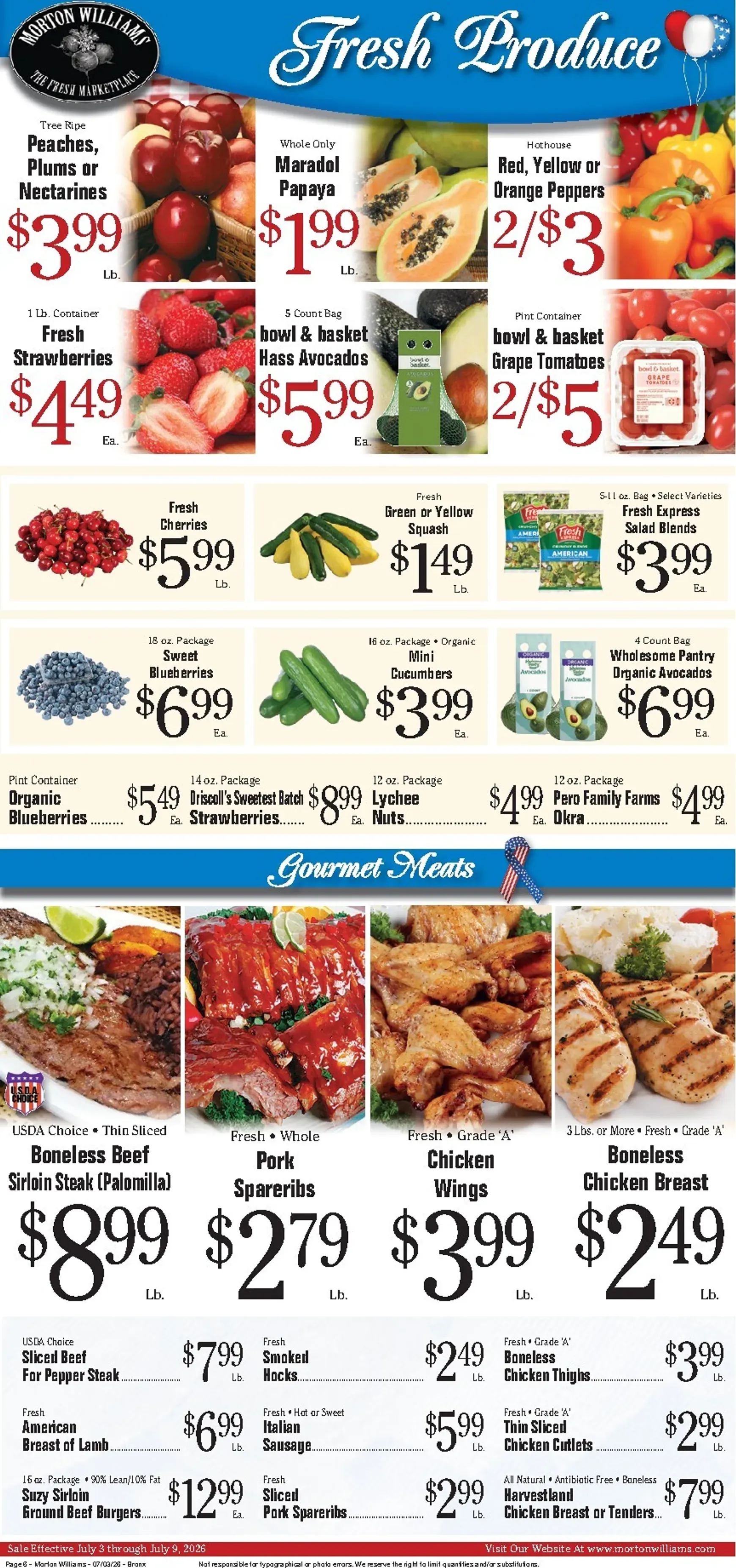 Weekly ad Happy 4th of July - Morton Williams from July 3 to July 9 2026 - Page 6