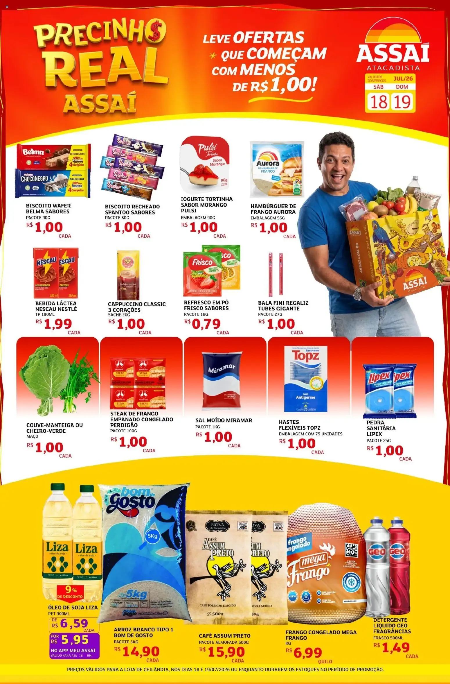 Encarte de Assaí Atacadista ofertas - DF de 18/07/2026 | Promoções Online 18 de julho até 19 de julho 2026 - Pagina 1