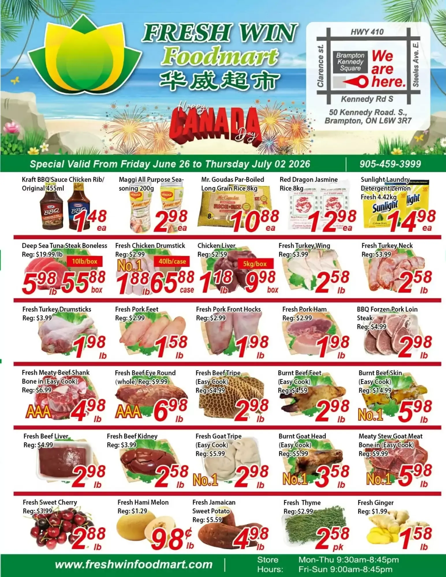 Fresh Win Foodmart - Happy Canada Day