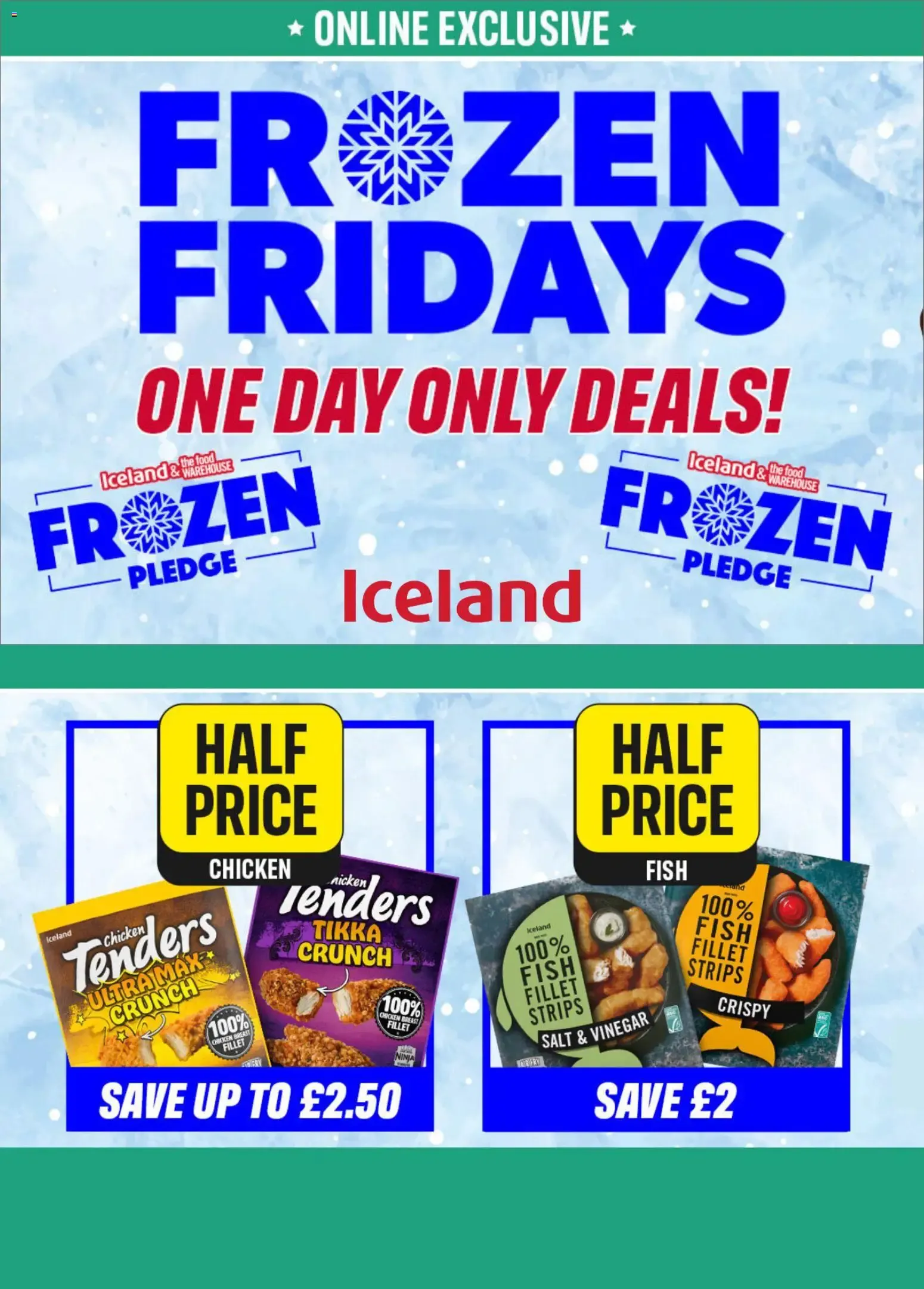 Iceland Frozen Fridays - One Day Only Deals!