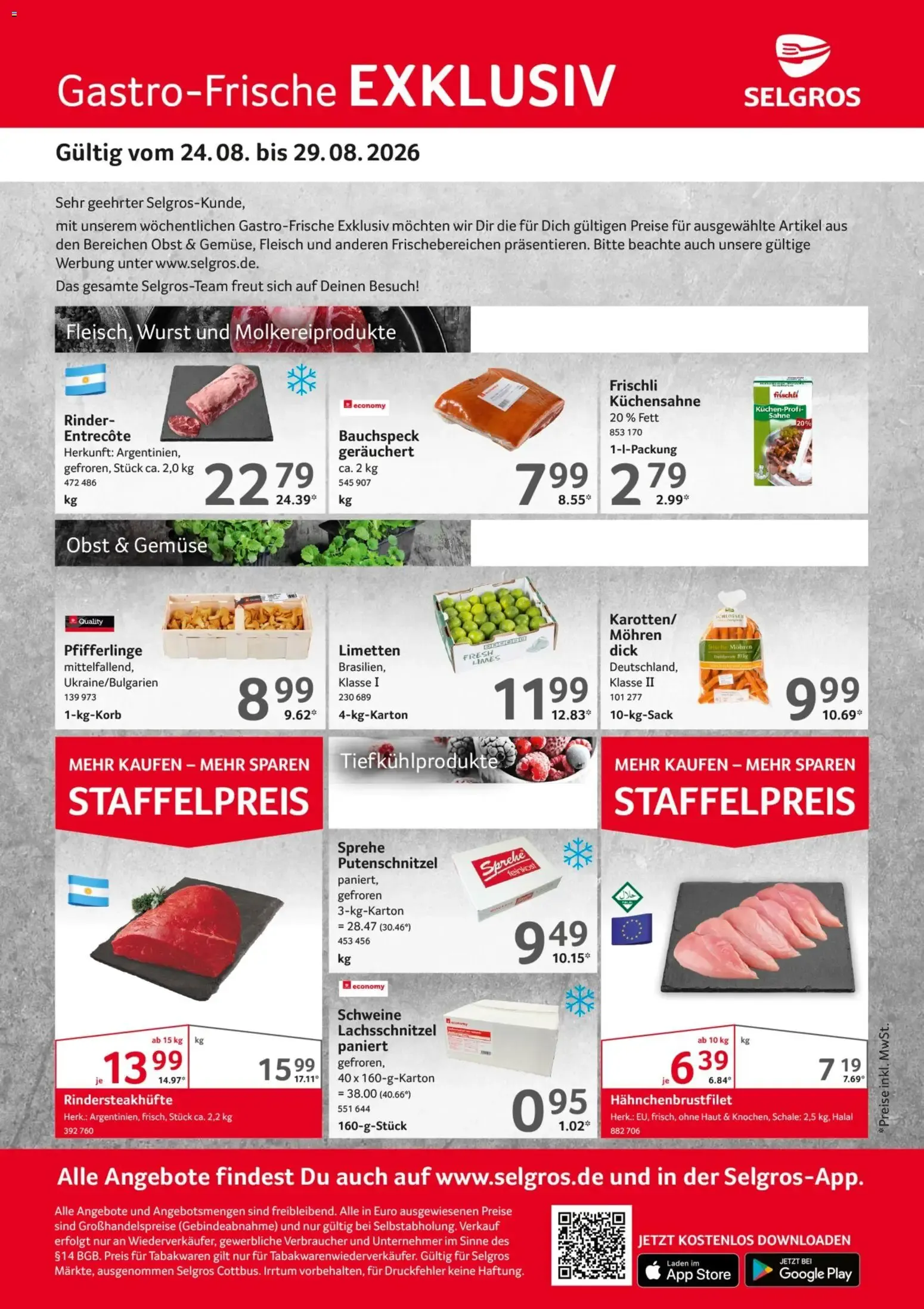 Gastro-Frische EXKLUSIV von 24. August bis 29. August 2026 - Prospekt seite 1