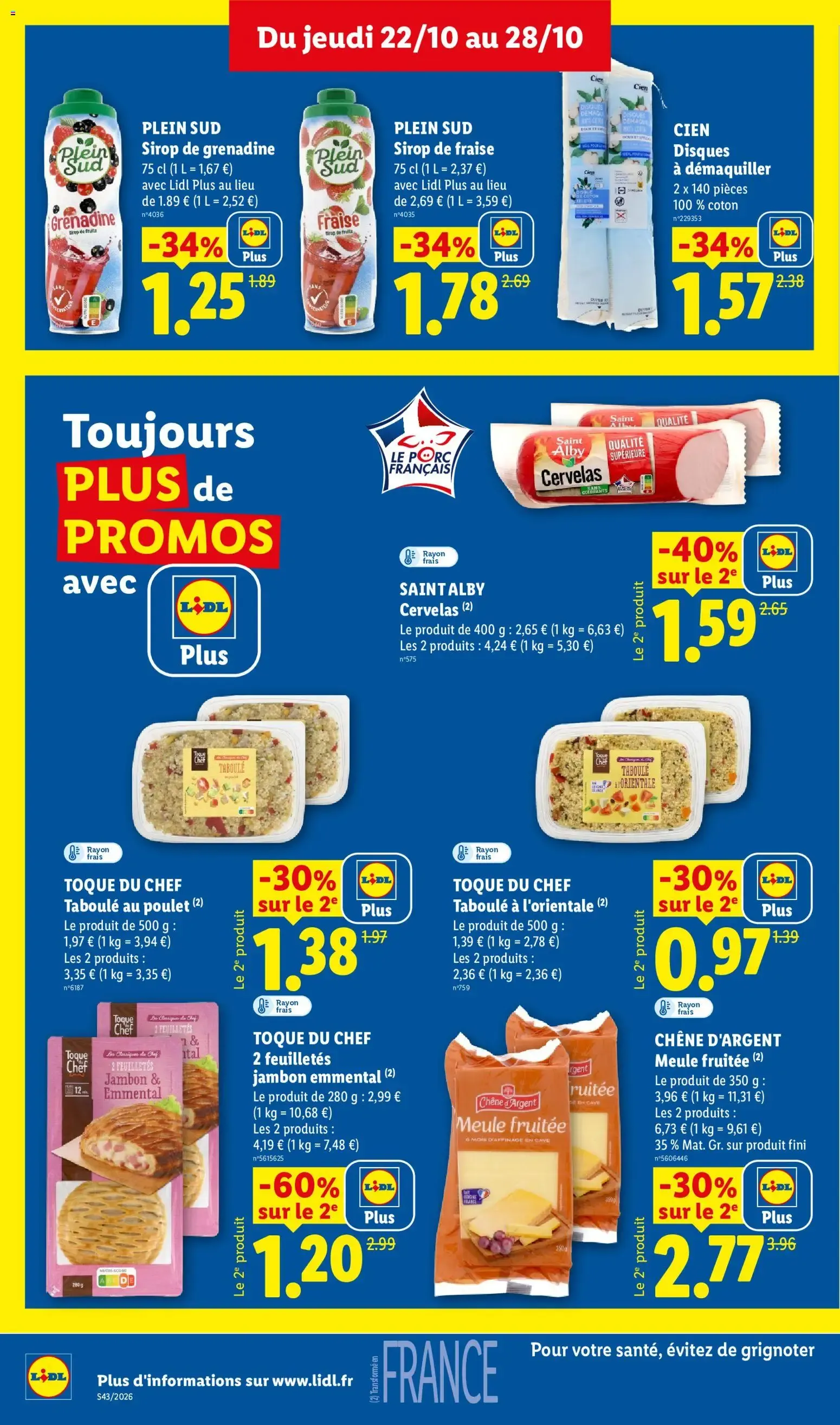 Lidl: Le Moins Toujours Plus du 22 octobre au 28 octobre 2026 - Catalogue page 18
