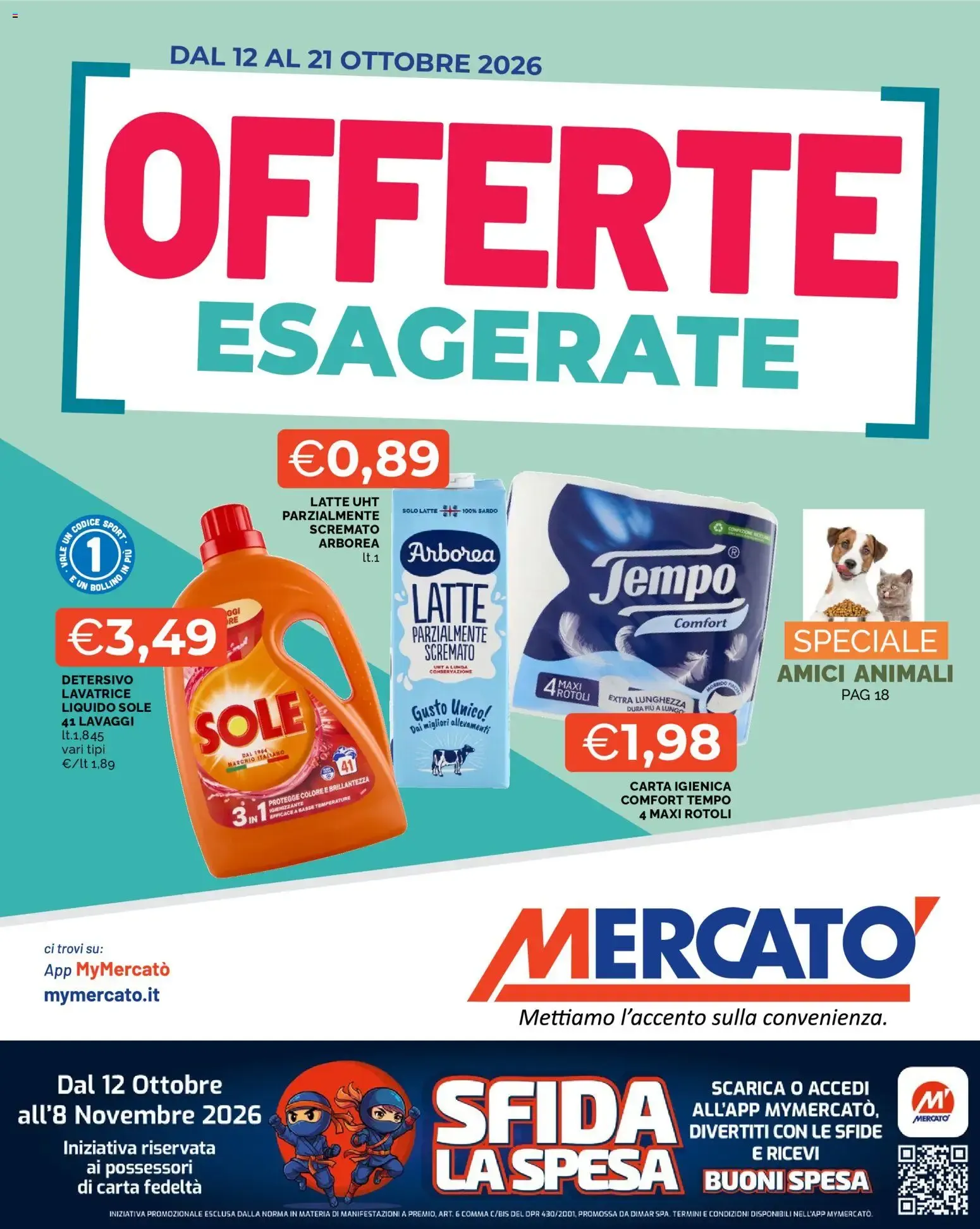 Mercatò volantino dal 12/10/2026 - online Offerte da 12 ottobre a 21 ottobre di 2026 - Pagina del volantino 1