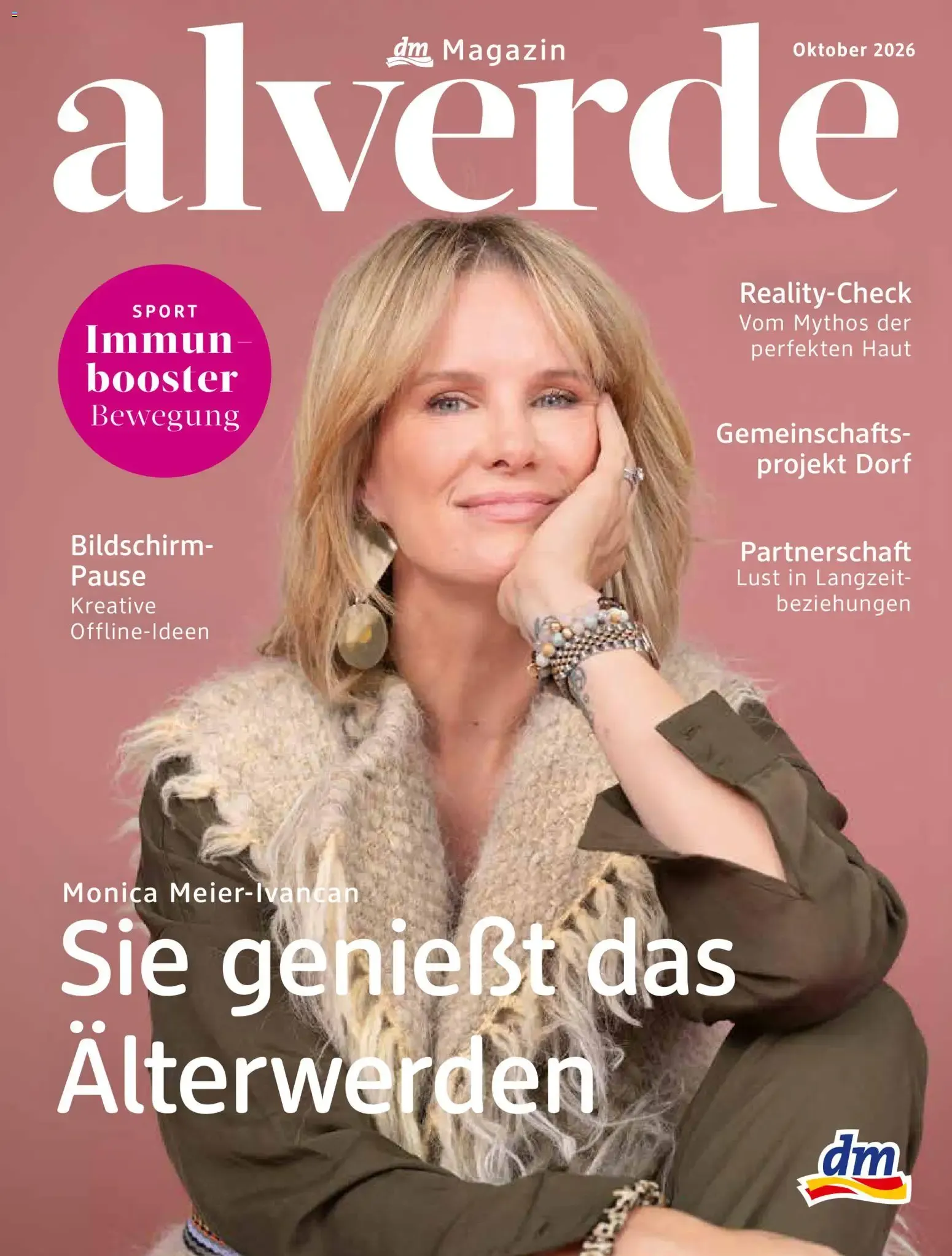 dm Magazin alverde - Sie genießt das Älterwerden von 1. Oktober bis 31. Oktober 2026 - Prospekt seite 1