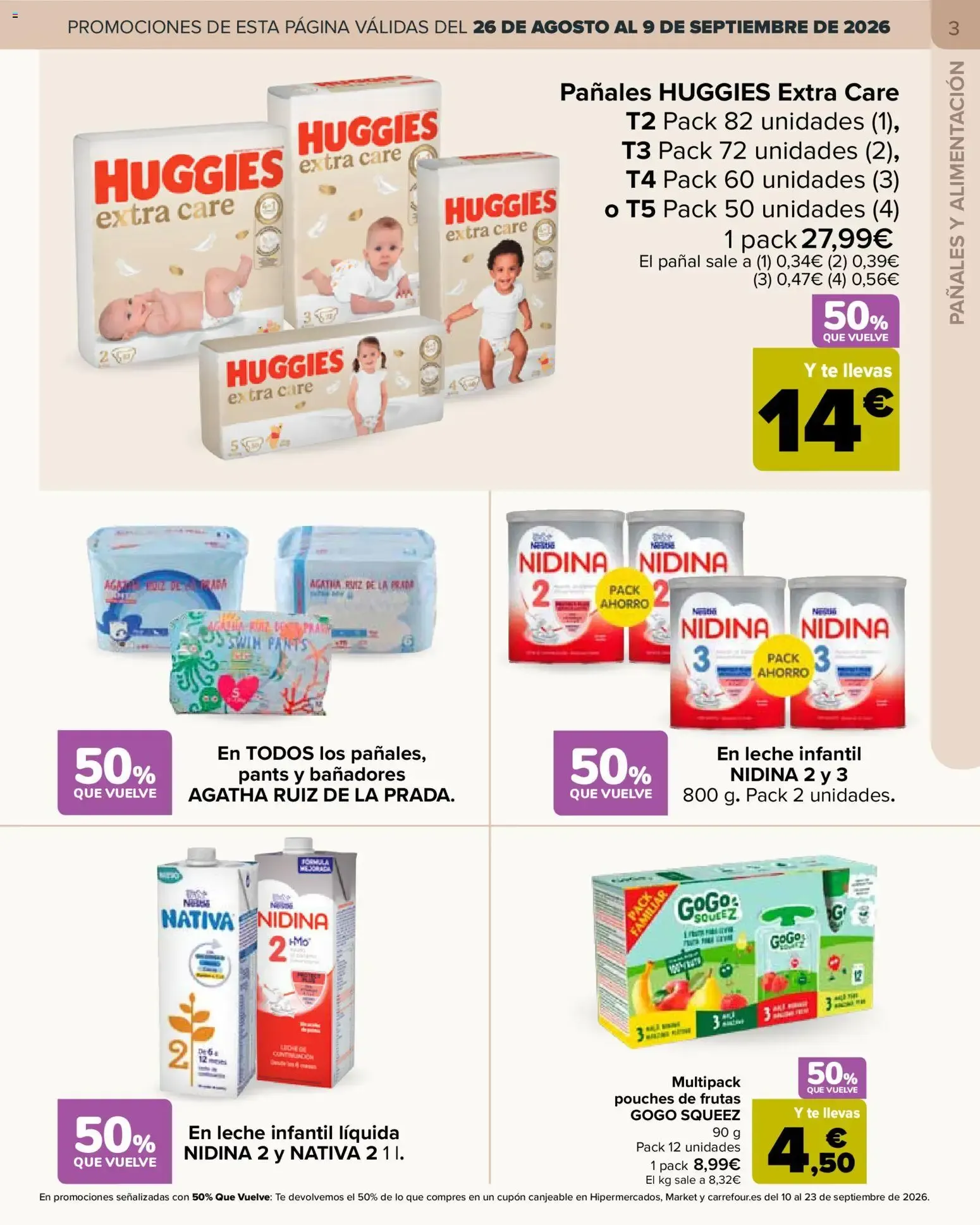 Catálogo de Carrefour folleto Bebé del 26/08/2026 | Catálogo 26 de agosto al 21 de septiembre 2026 - Página 3
