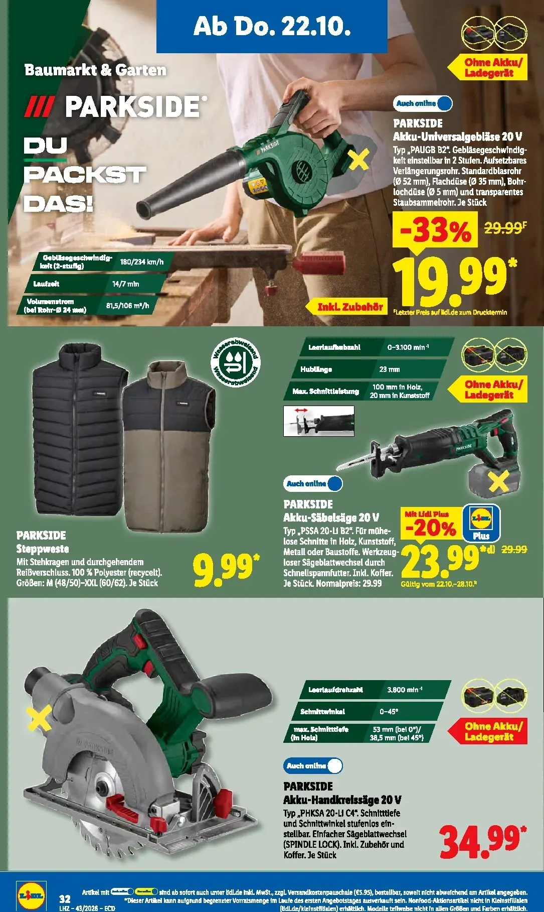 Lidl Prospekt – von Montag 19.10.2026 bis Samstag 24.10.2026 von 19. Oktober bis 24. Oktober 2026 - Prospekt seite 49