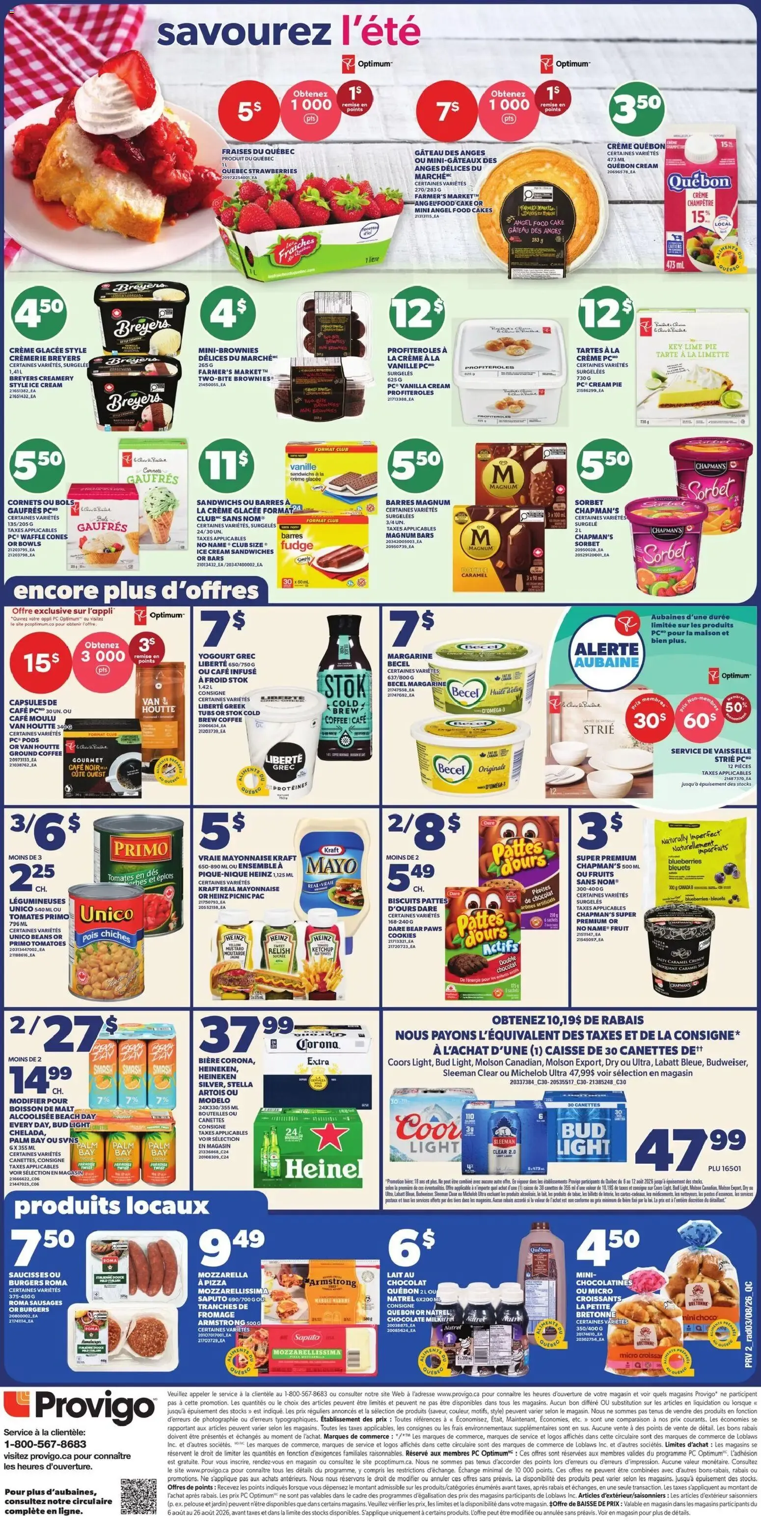 Provigo weekly flyer / circulaire from August 6 to August 12 2026 - flyer page 2