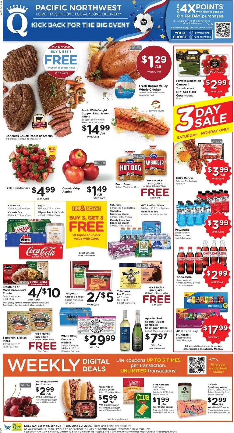 Current QFC leaflet valid from Wednesday 06/24/2026 to Tuesday 06/30/2026
