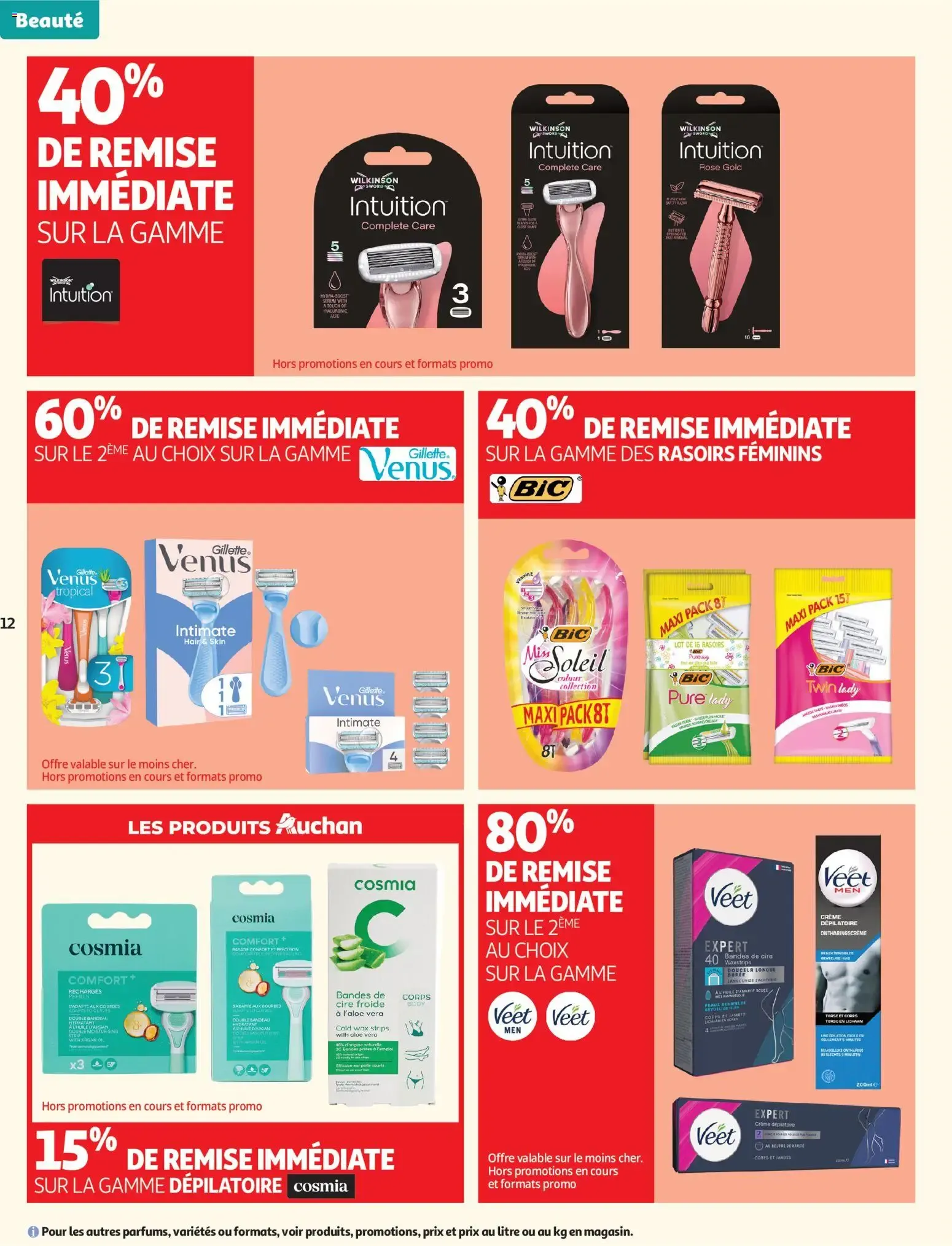 Auchan Beauté, Halles hypers à partir du 16/06/2026 - promo en ligne du 16 juin au 28 juin 2026 - Catalogue page 12