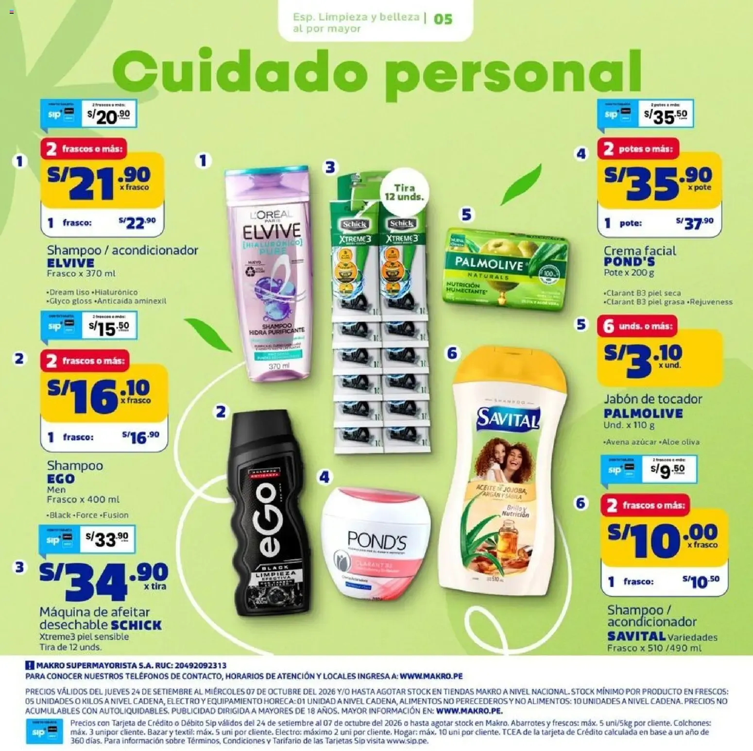 Catalogo de Catálogo Makro - Especial Limpieza y Belleza online del 24/09/2026 24 de setiembre al 7 de octubre 2026 - Pag 5