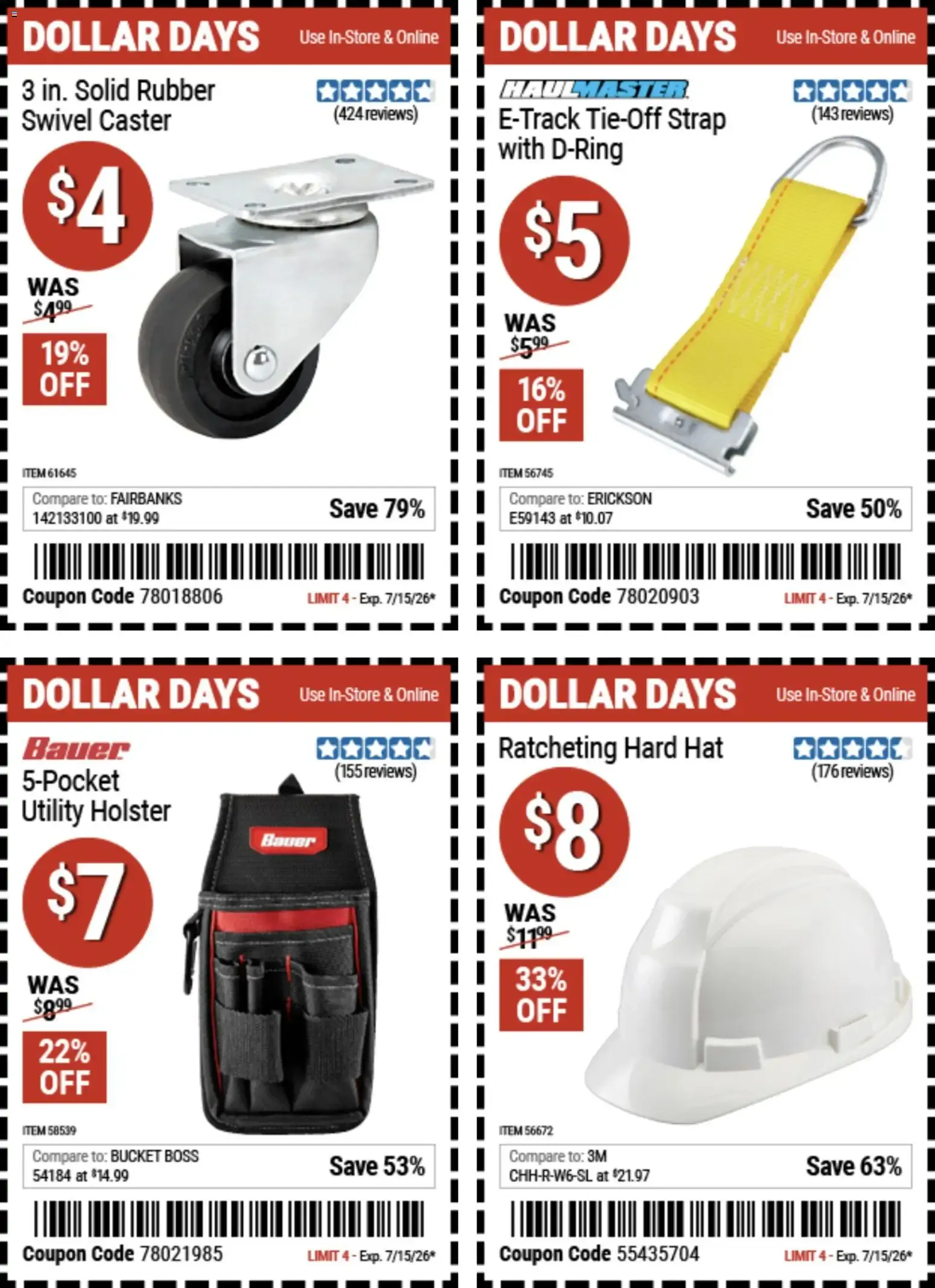 Weekly ad Harbor Freight Dollar Days (07/02 - 07/15 2026) - Flyer from July 2 to July 15 2026 - Page 2